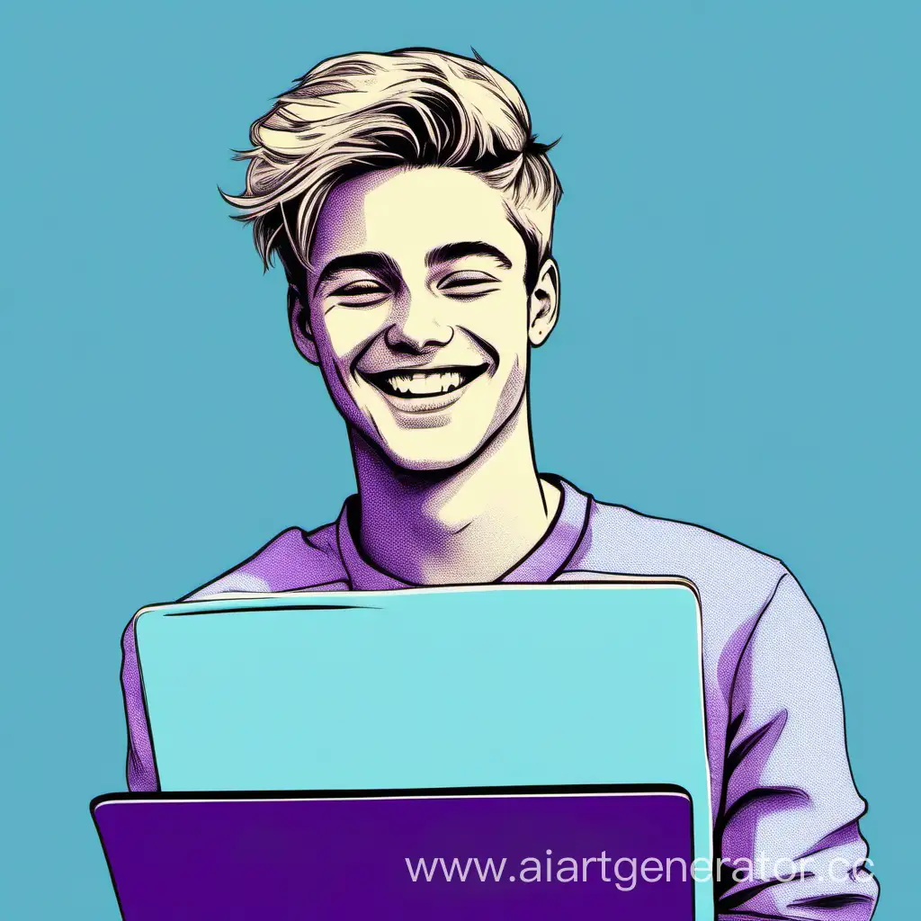 Stylish-Young-Man-Smiling-with-Laptop-in-Professional-Setting
