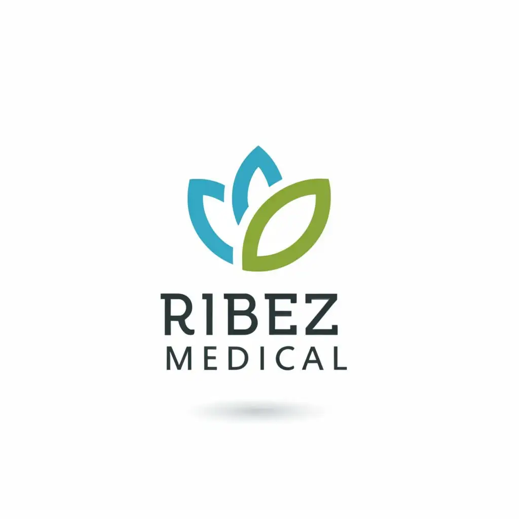 LOGO-Design-for-Ribez-Medical-Minimalistic-Spa-with-Leaf-and-Beauty-Industry-Theme
