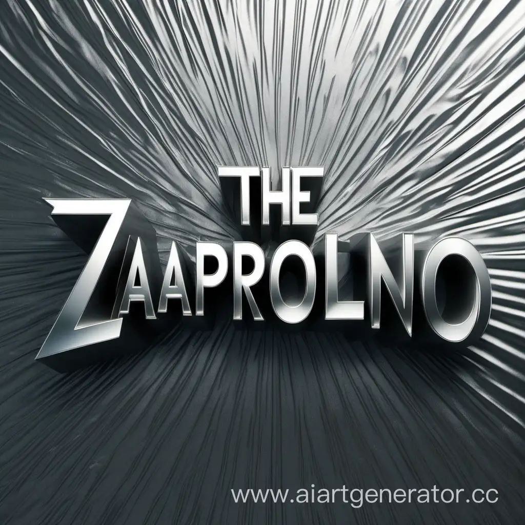 Shiny-Metallic-Font-Inscription-ZAPAROLENO