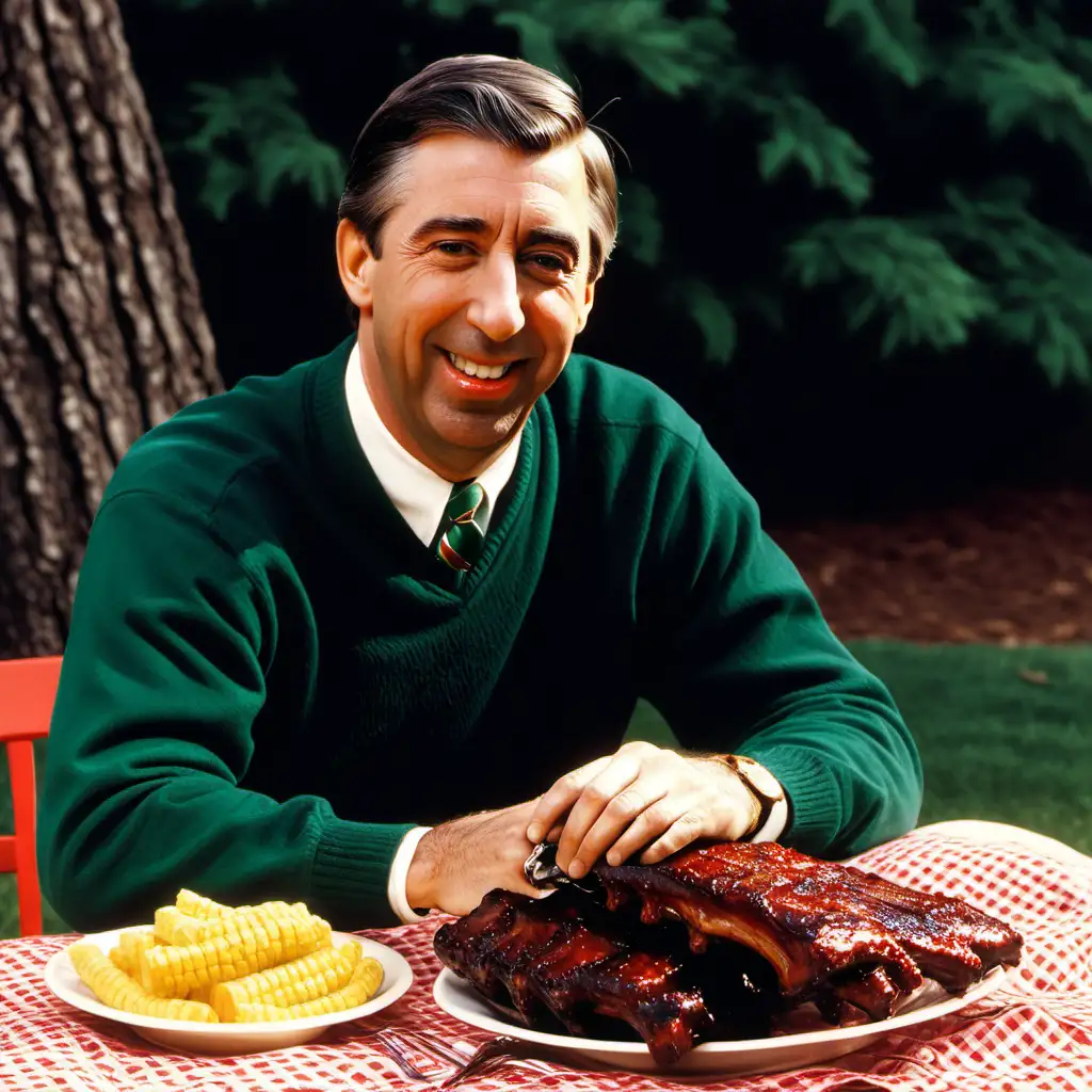 Mr Rodgers Picnic with Barbecue Ribs