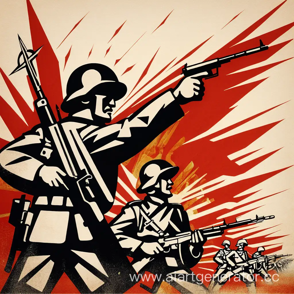 стилизованное абстрактное изображение великая отечественная война
