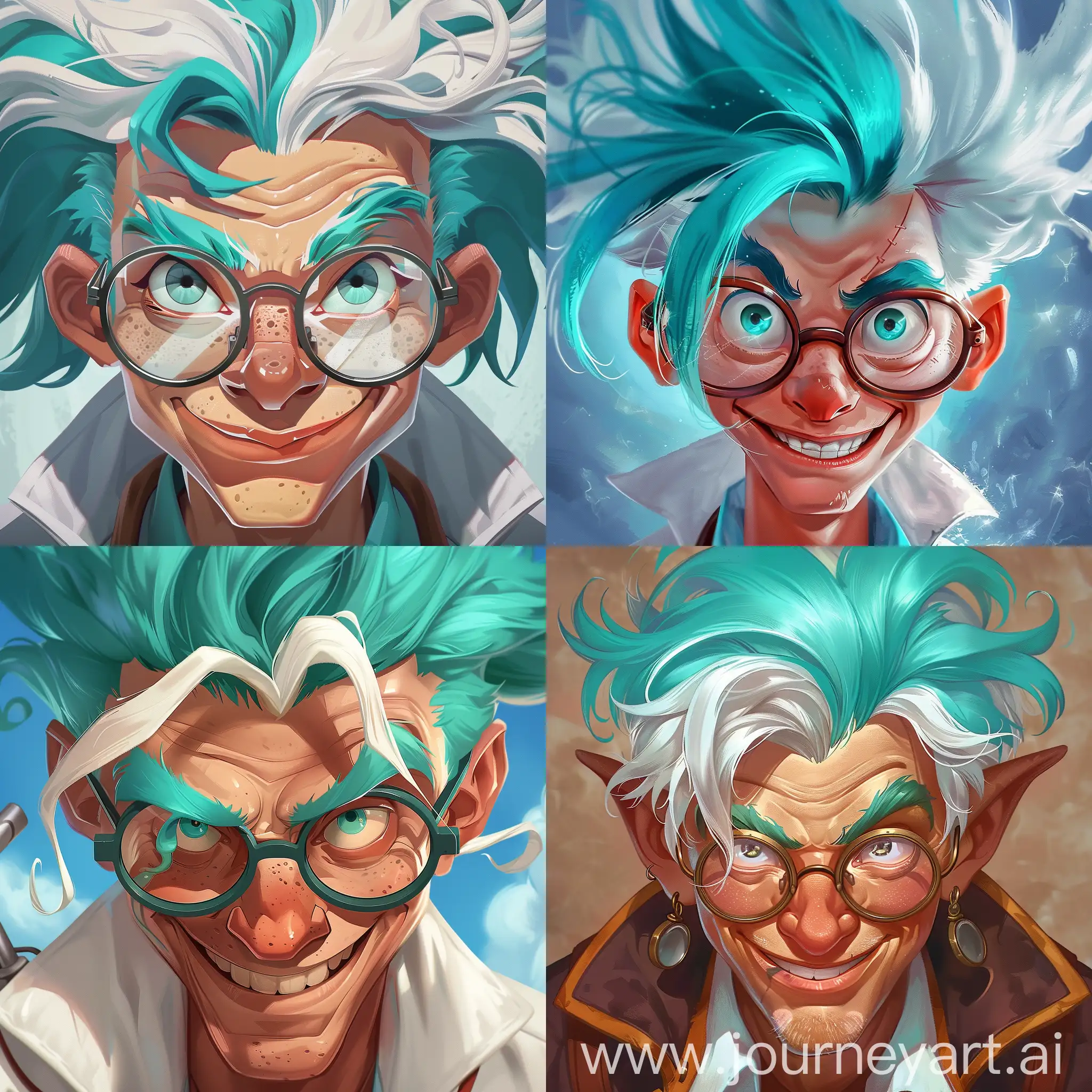 Genius-Doctor-Stone-with-White-Turquoise-Hair-Sharing-Worldly-Wisdom