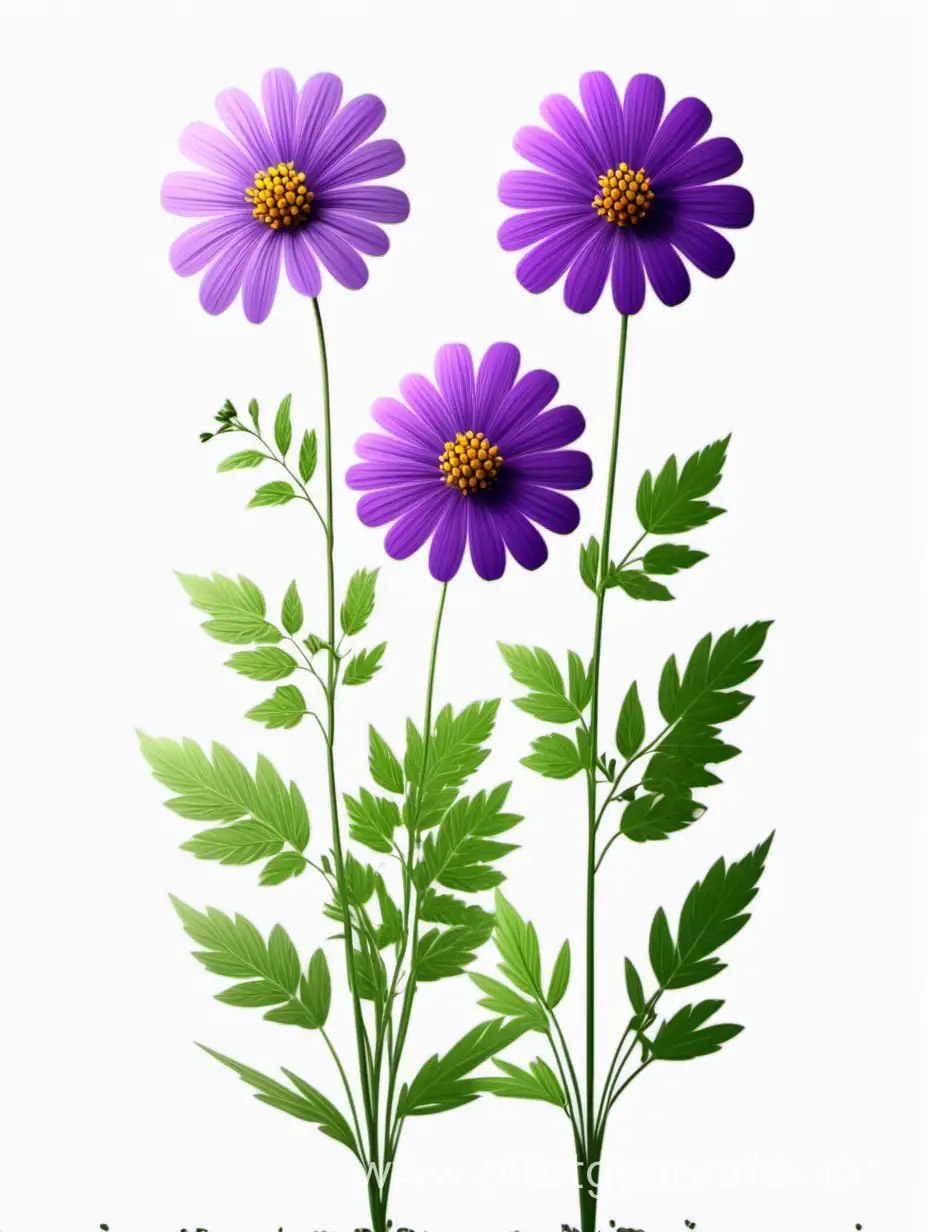 Elegant-Purple-Wildflower-Cluster-Lines-Art-4K-HighQuality-Botanical-Illustration