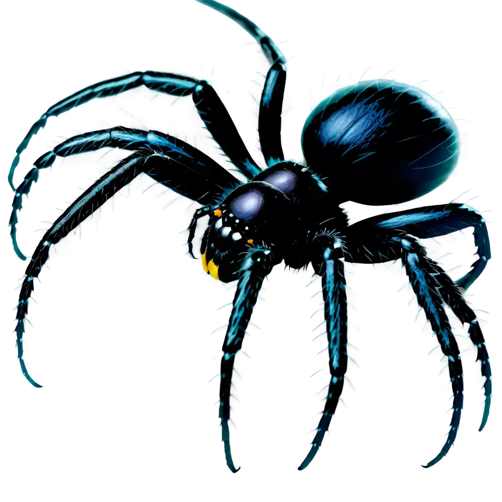 a black spider