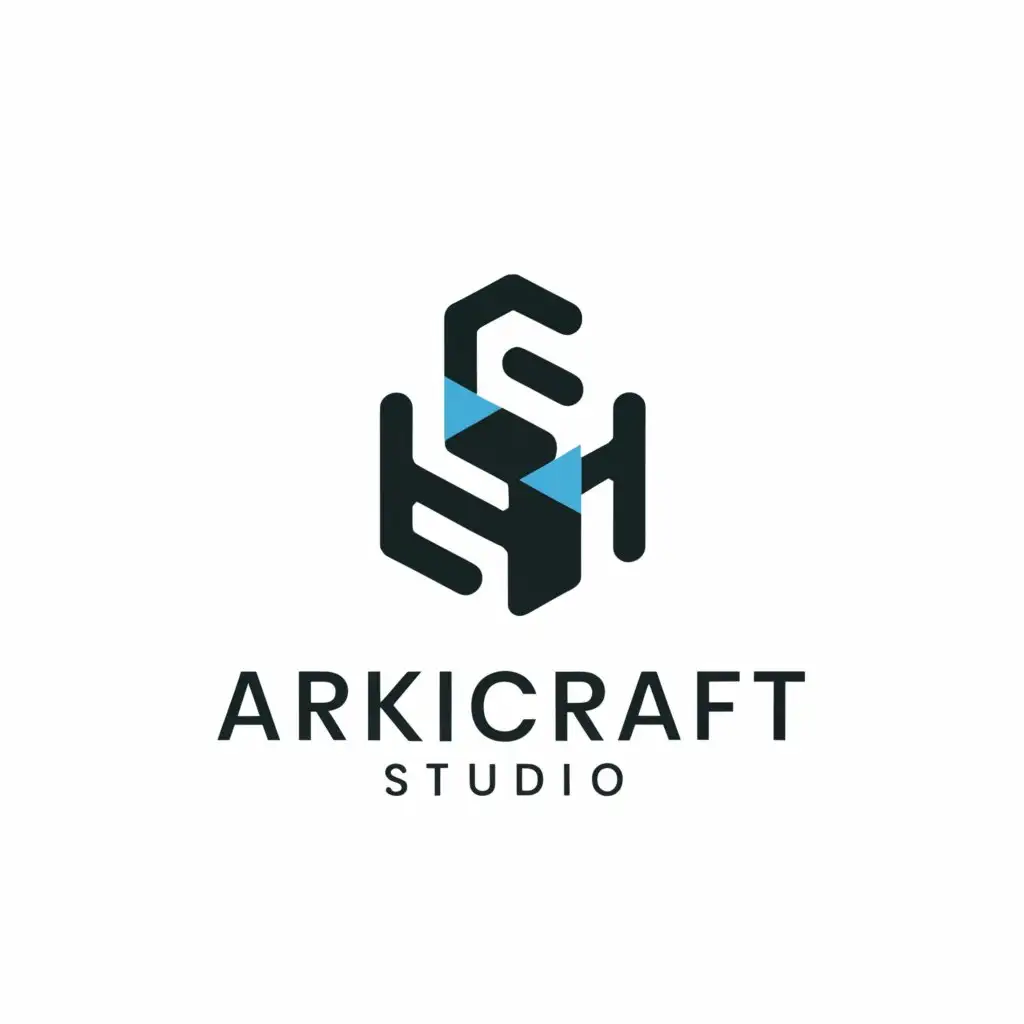 a logo design,with the text "ArkiCraft Studio", main symbol:it should reflect a creative studio design specifically for an architectural design firm,complex,be used in Construction industry,clear background
