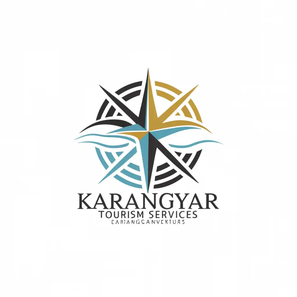 a logo design,with the text "Tourism Services Karanganyar", main symbol:“Explore the Charms of Karanganyar, Discover Amazing Adventures”,Moderate,clear background