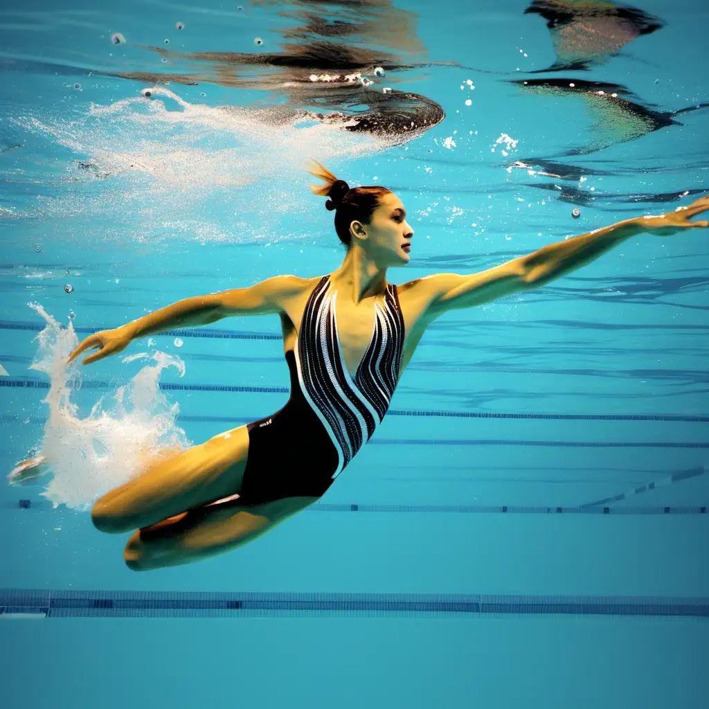 Graceful Synchrony in Artistic Swimming Performance