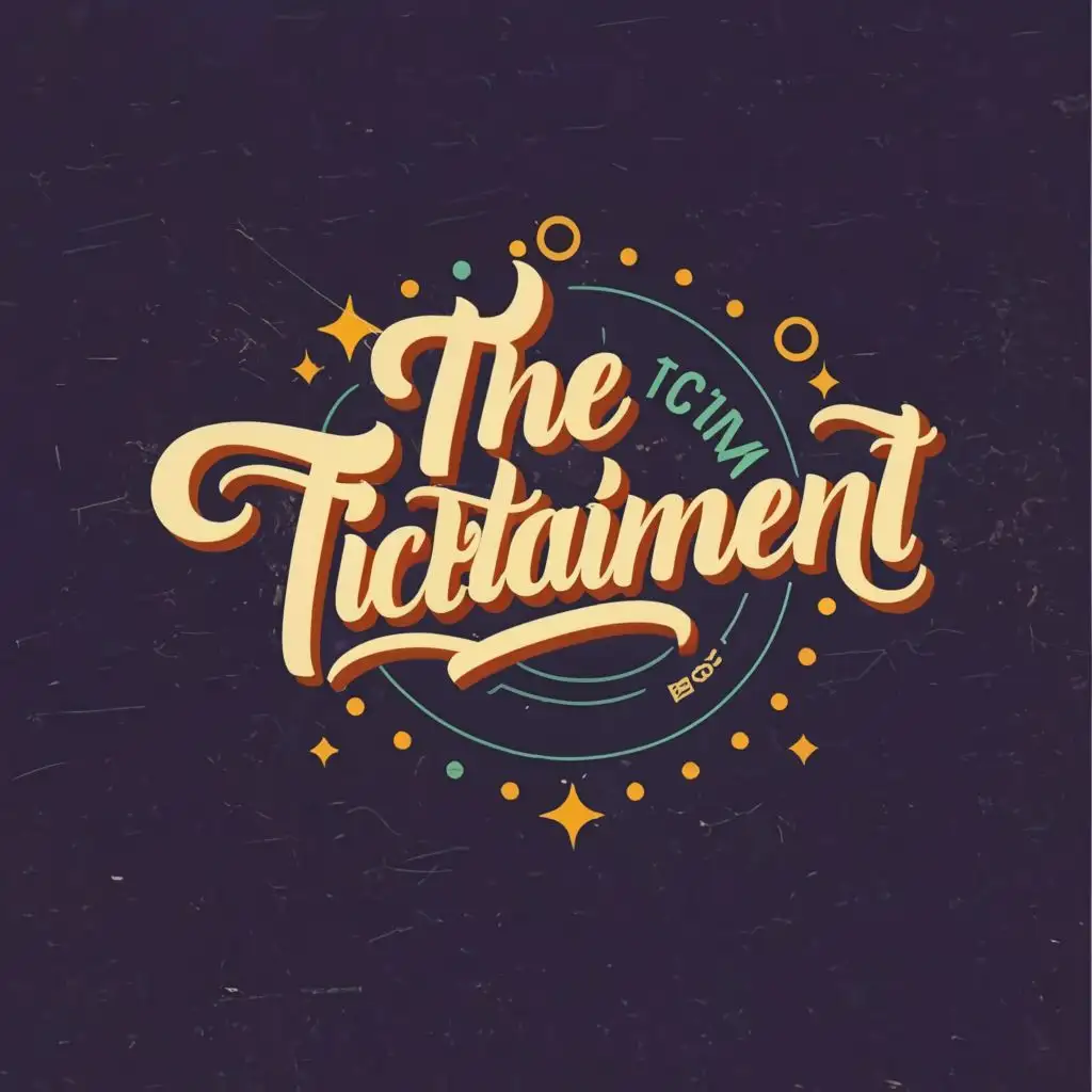logo, Entertainment, with the text "The Ticktainment", typography, be used in Entertainment industry