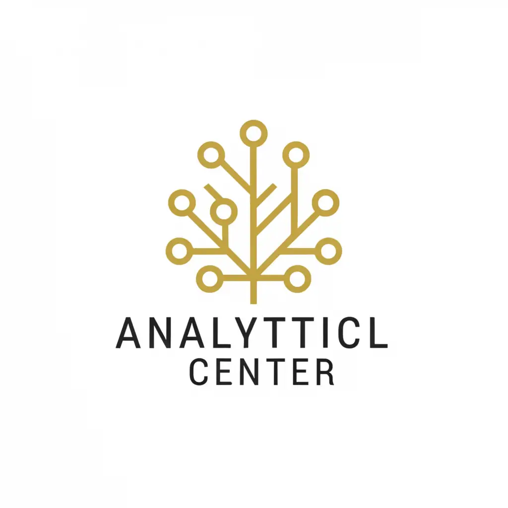 a logo design,with the text "analytical center", main symbol:linden tree,Минималистичный,be used in Технологии industry,clear background