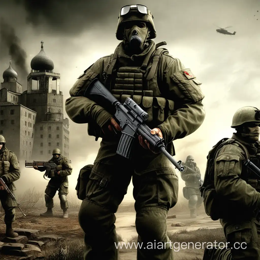 Военный из игры S.T.A.L.K.E.R. , Капитан, российские войска