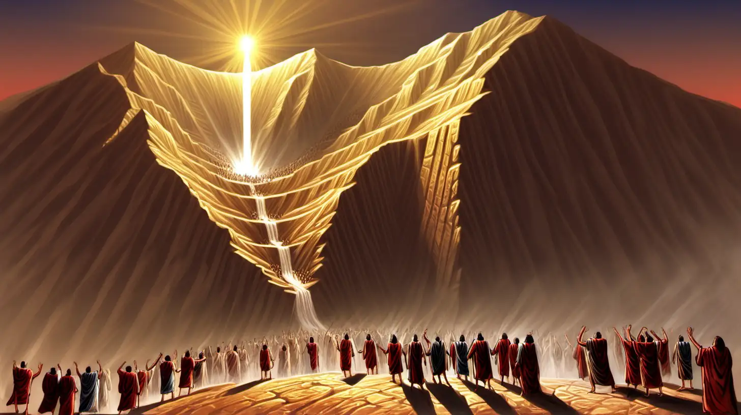 Divine Revelation Moses Golden Moment on Mount Sinai