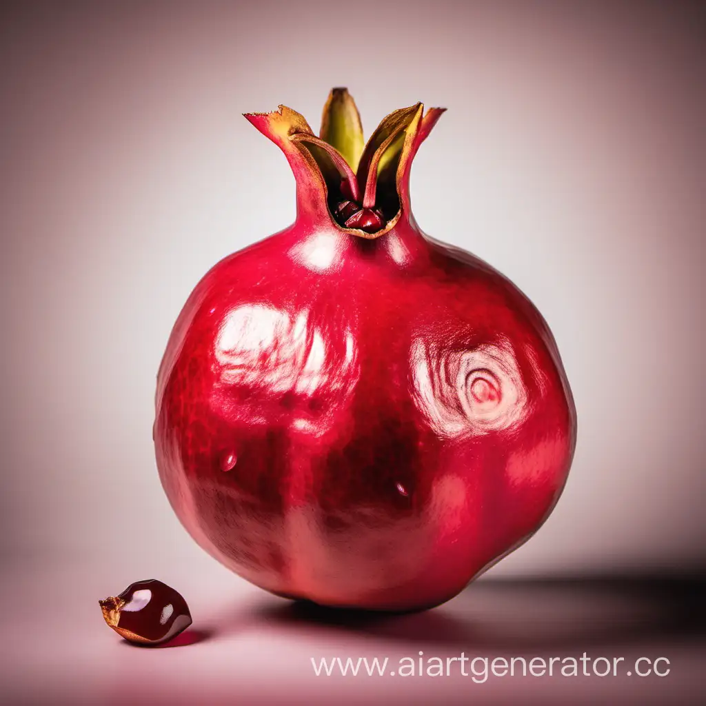 Vibrant-Pomegranate-Fruit-on-Rustic-Wooden-Table