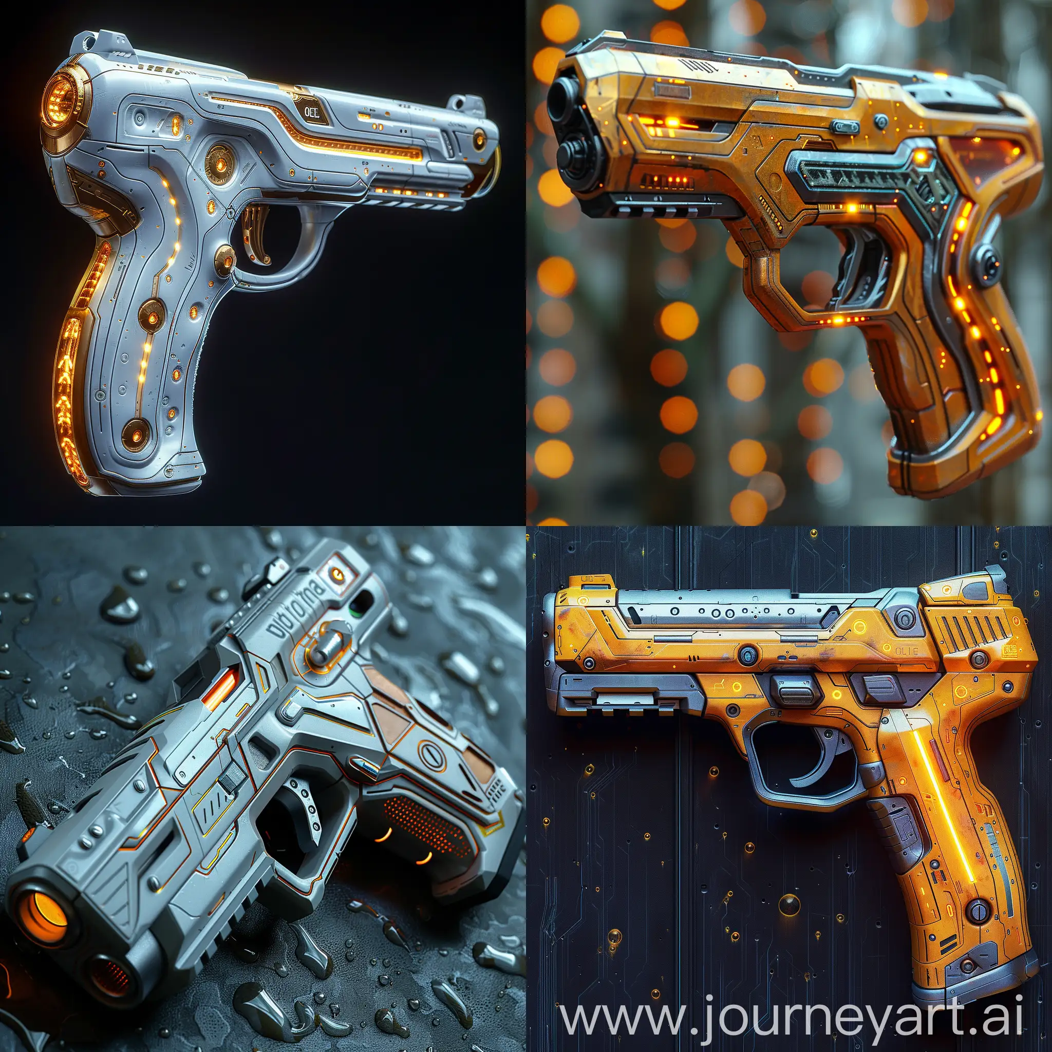 Futuristic-UltraModern-Pistol-with-Nanotechnology-Materials-and-OLED-Lighting