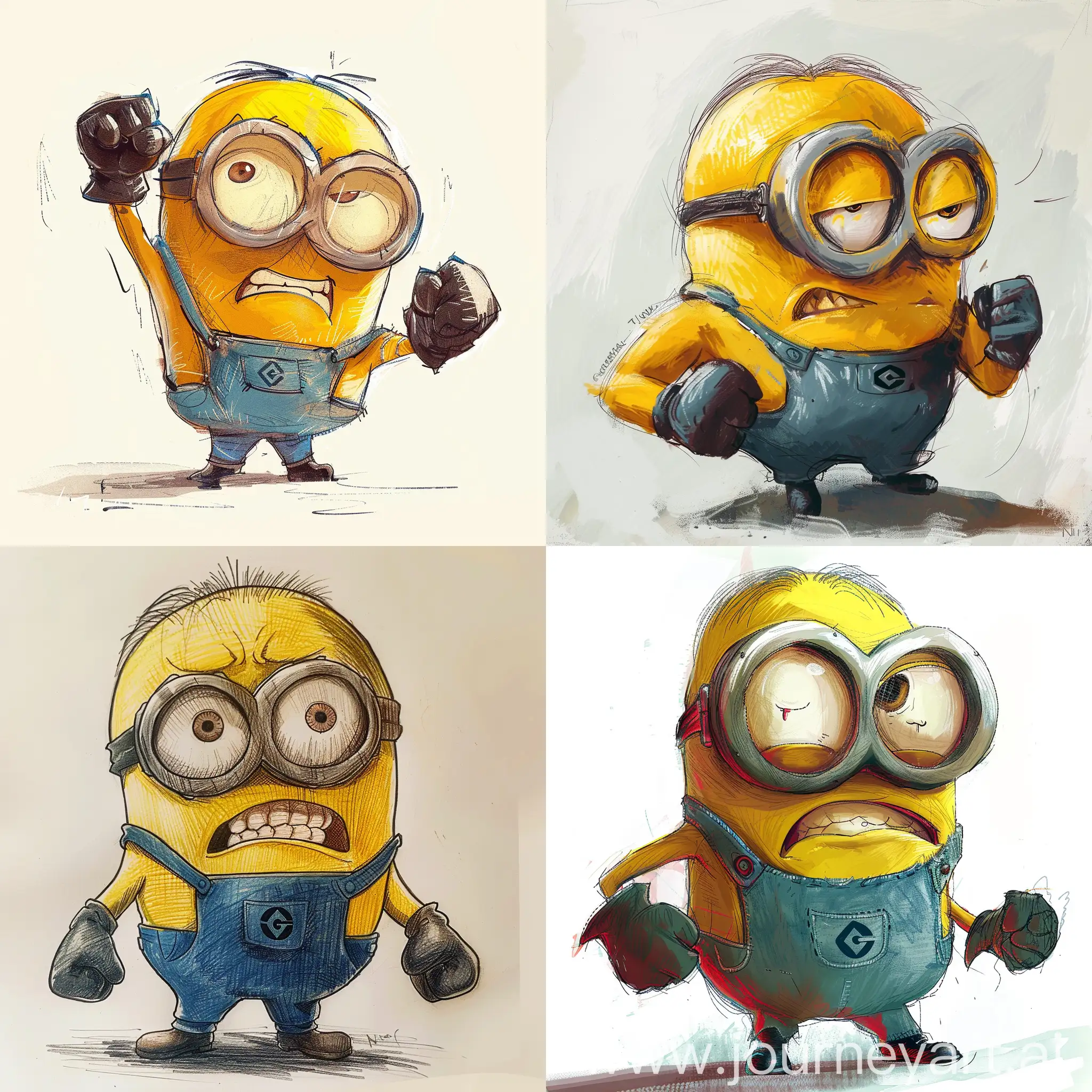 Angry-Tough-Minion-Flexing-Muscles