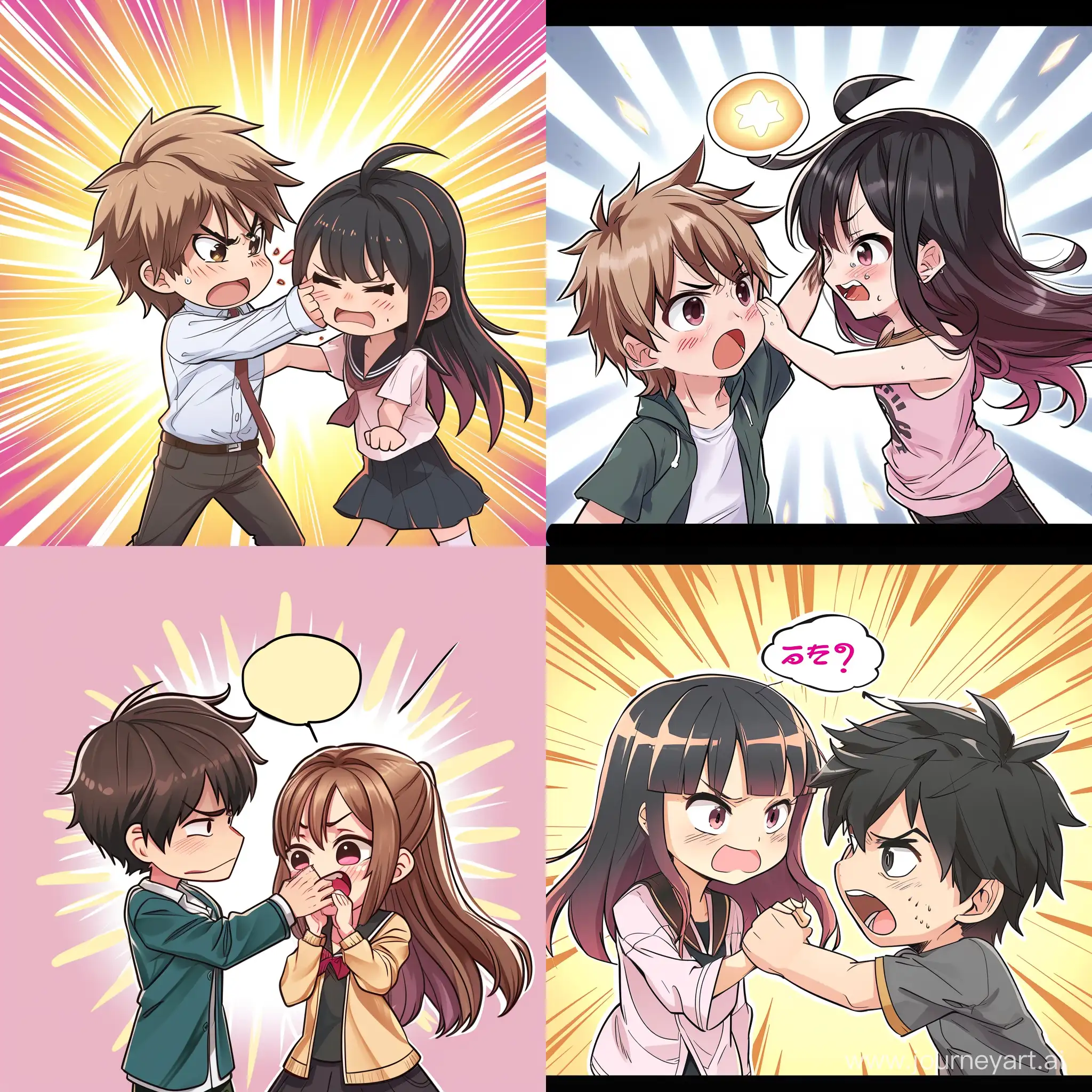 Chibi-Style-Girl-Slapping-Boy-with-Motion-Blur