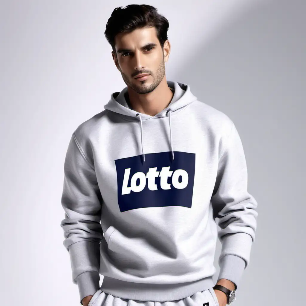 Stylish Handsome Man Wearing Lotto Sweatshirt