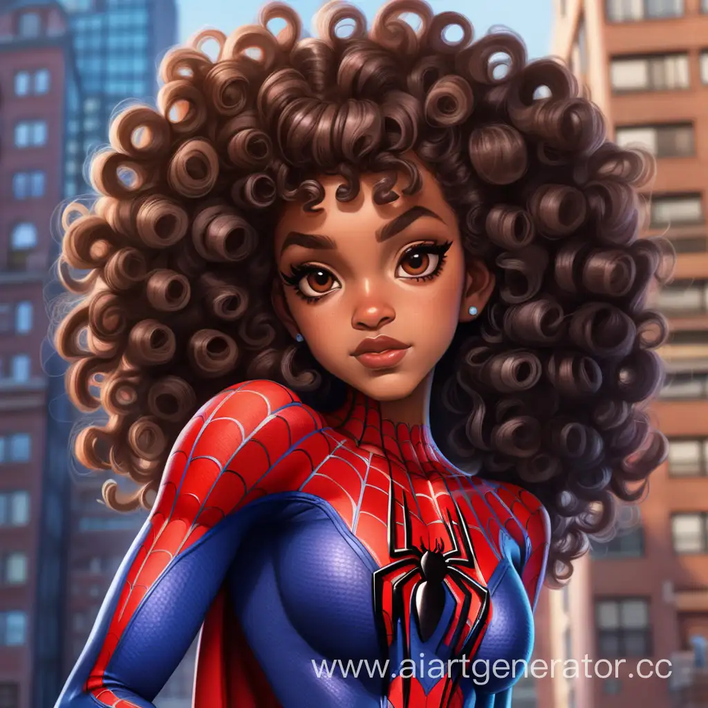 Spiderverse-Afro-Girl-in-Dynamic-Black-Costume