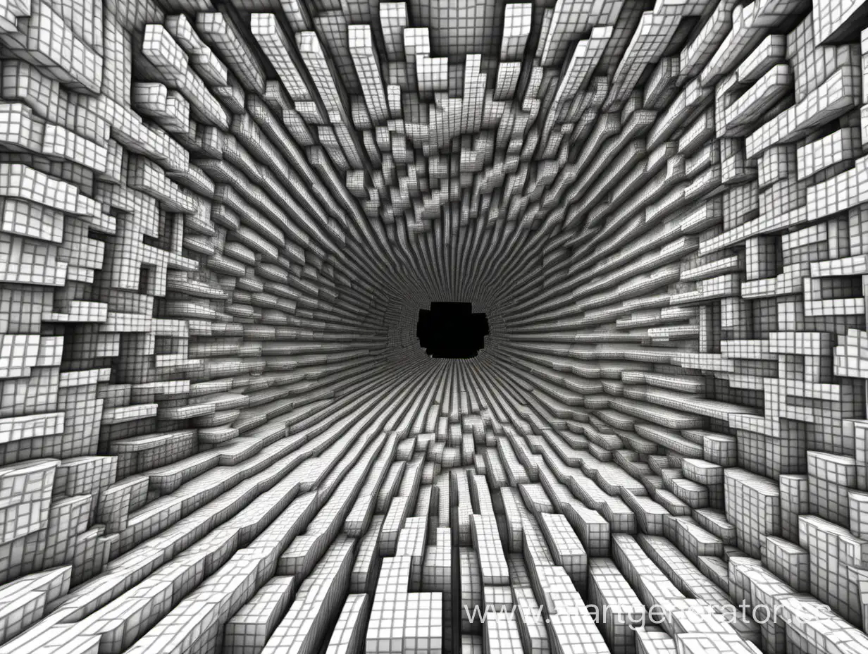 Minecraft-Infinite-Loop-Drawing-Time-Distortion-Art