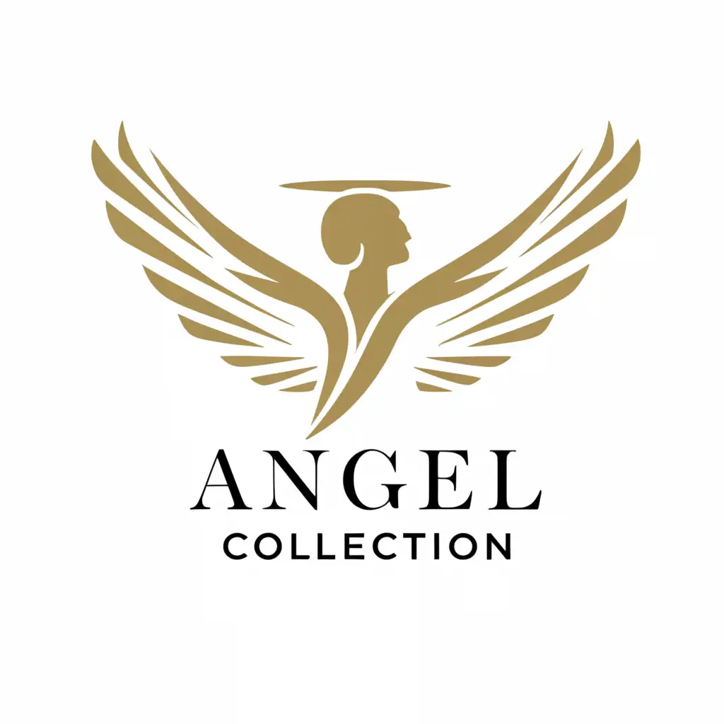 LOGO-Design-for-Angel-Collection-Heavenly-Angel-Symbol-with-a-Touch-of-Elegance