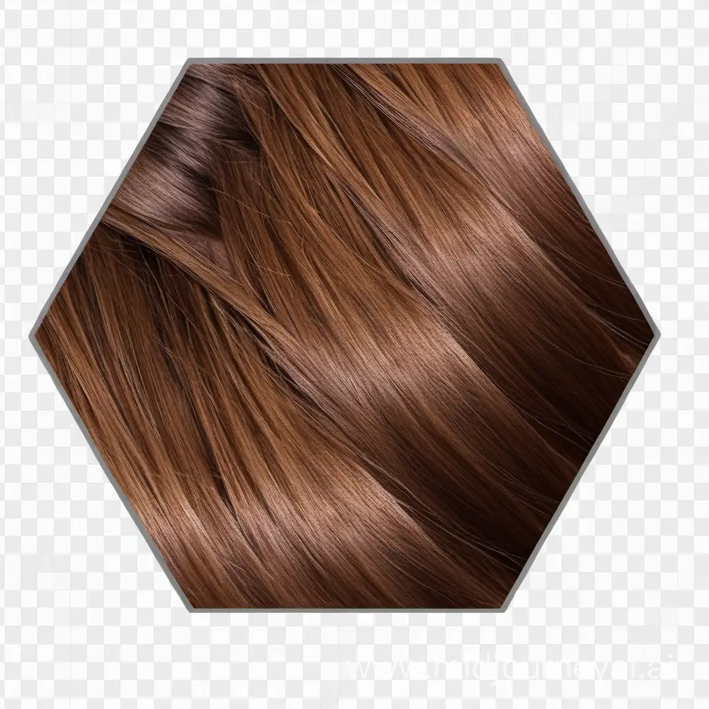 zelfde presentatie als het voorbeeld, maar de kleur veranderen in een andere haarkleur. haarkleur 4.0 midden bruin. iets donkerder

