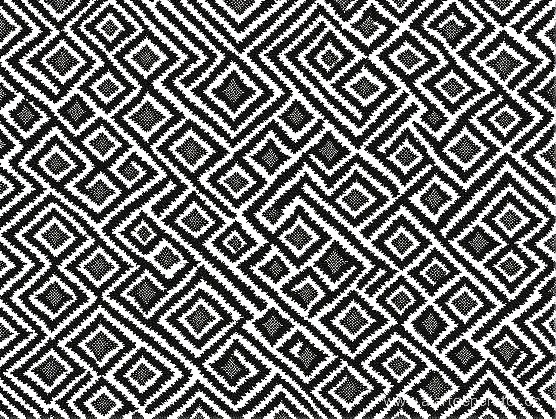 Russian-Style-Black-and-White-Pattern-on-White-Background