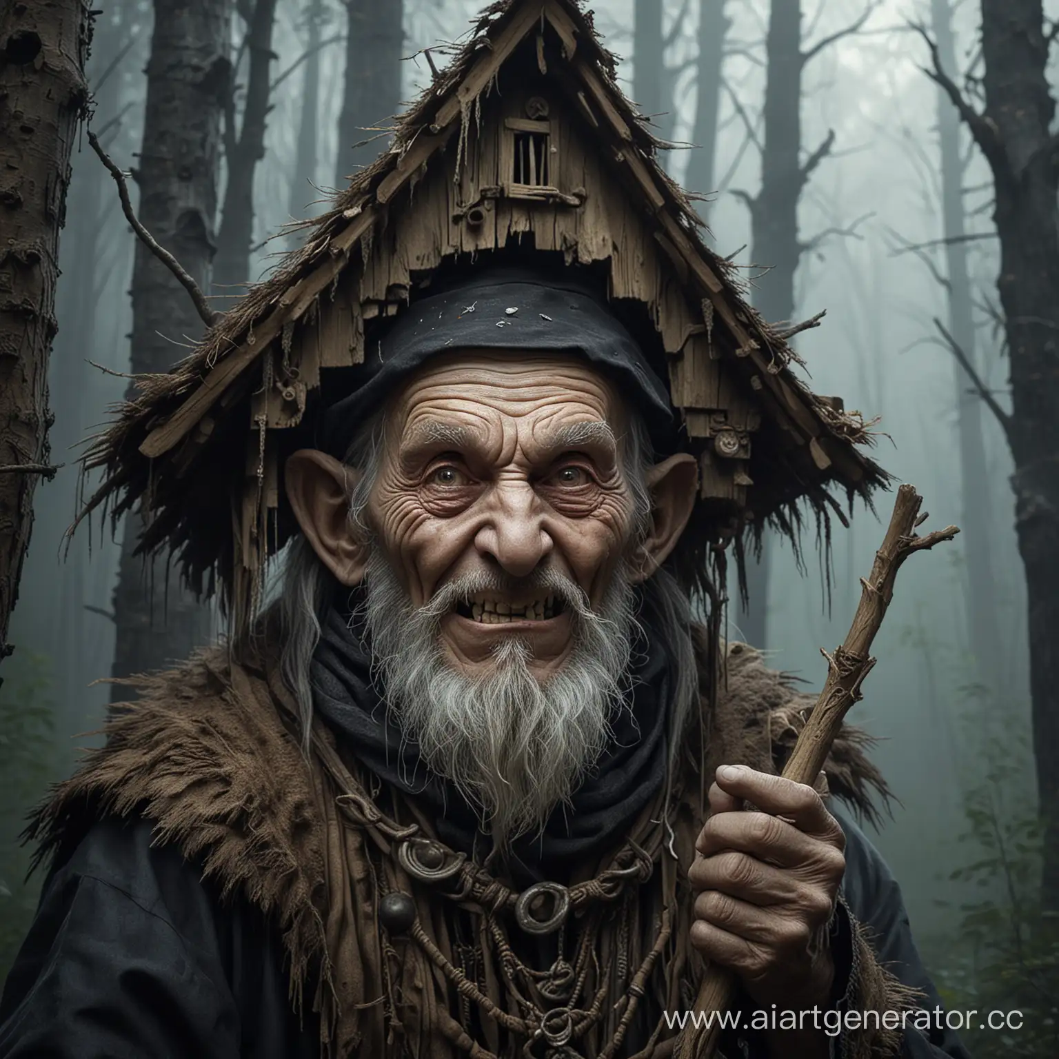 Mischievous-Baba-Yaga-Stirring-Cauldron-in-Enchanted-Forest