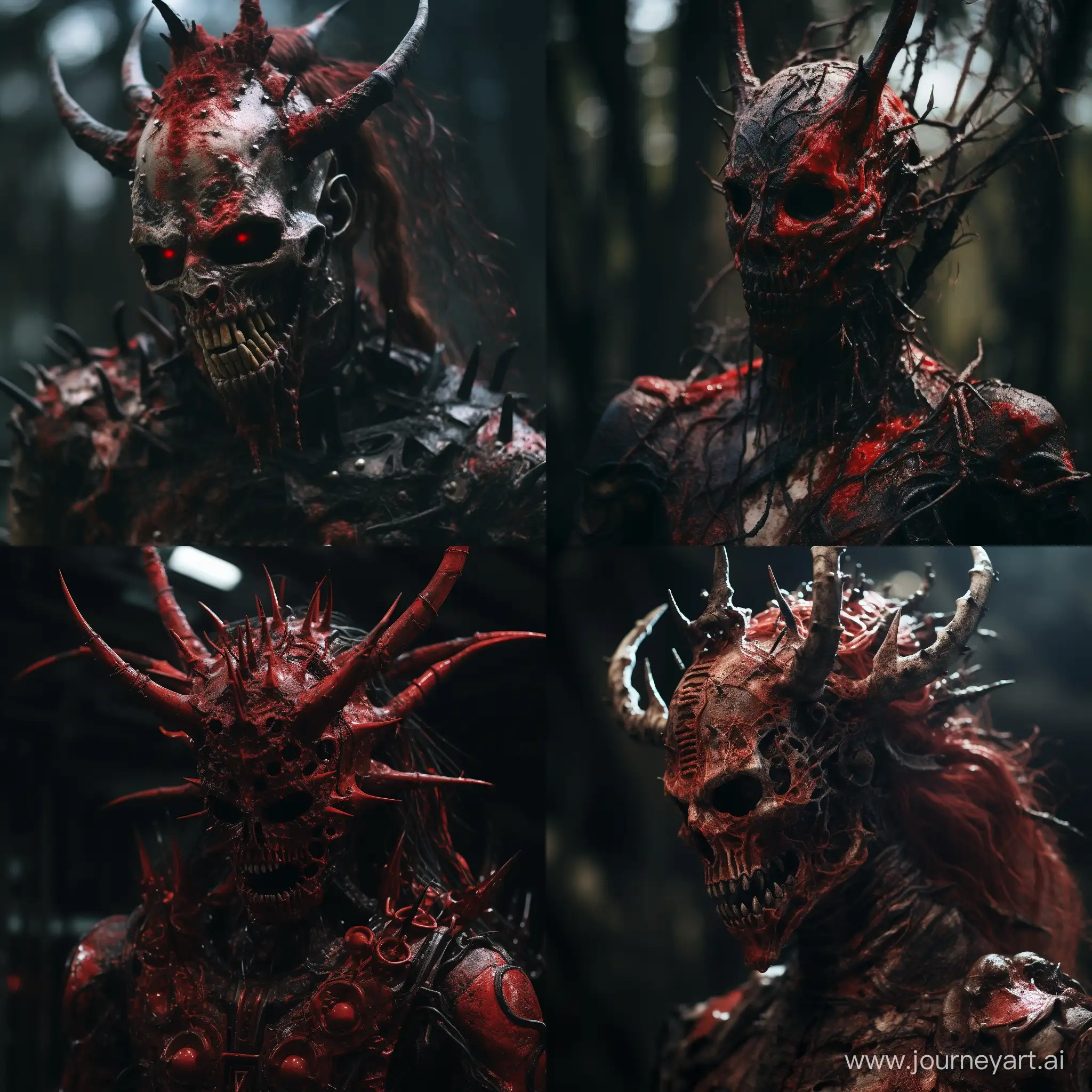 Bloody Metal head aesthetic demon