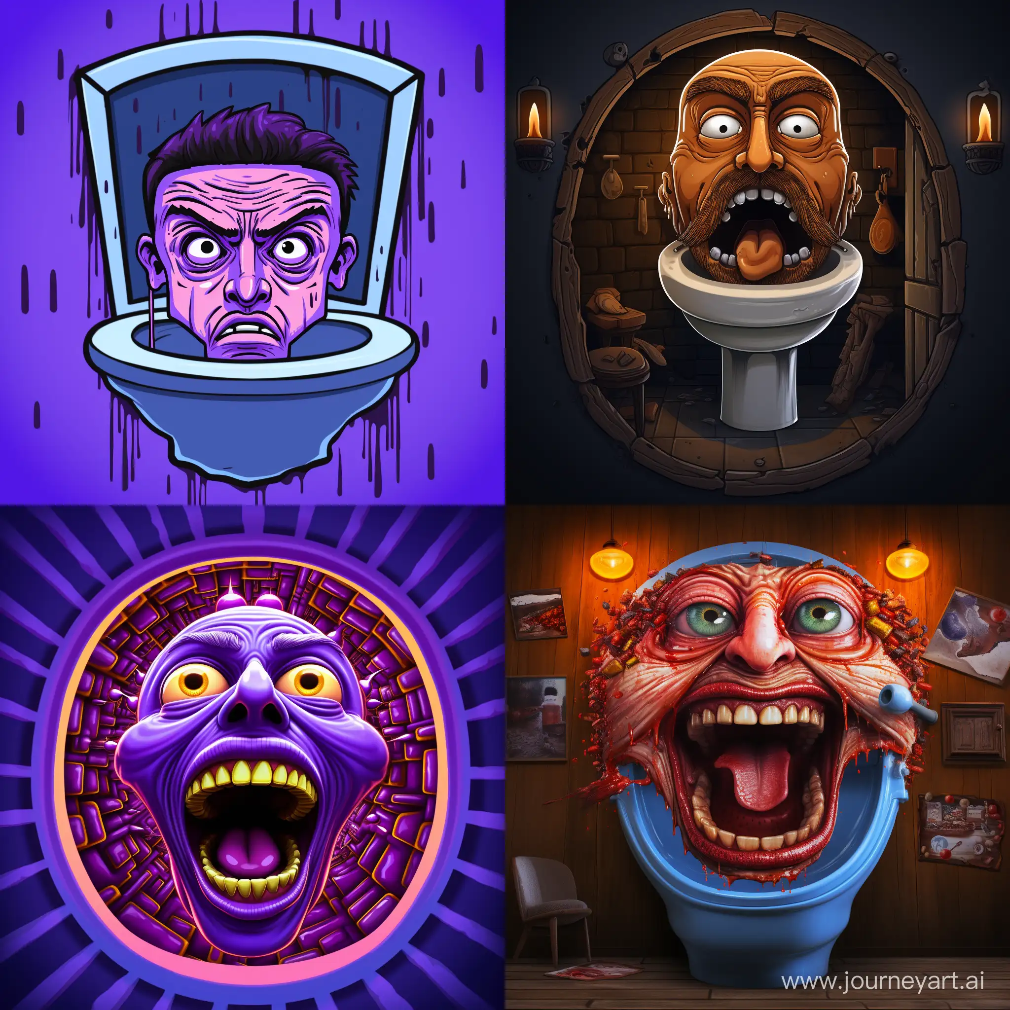 Quirky-Skibidi-Toilet-Game-Logo-with-Human-Head-Creative-and-Playful-Design