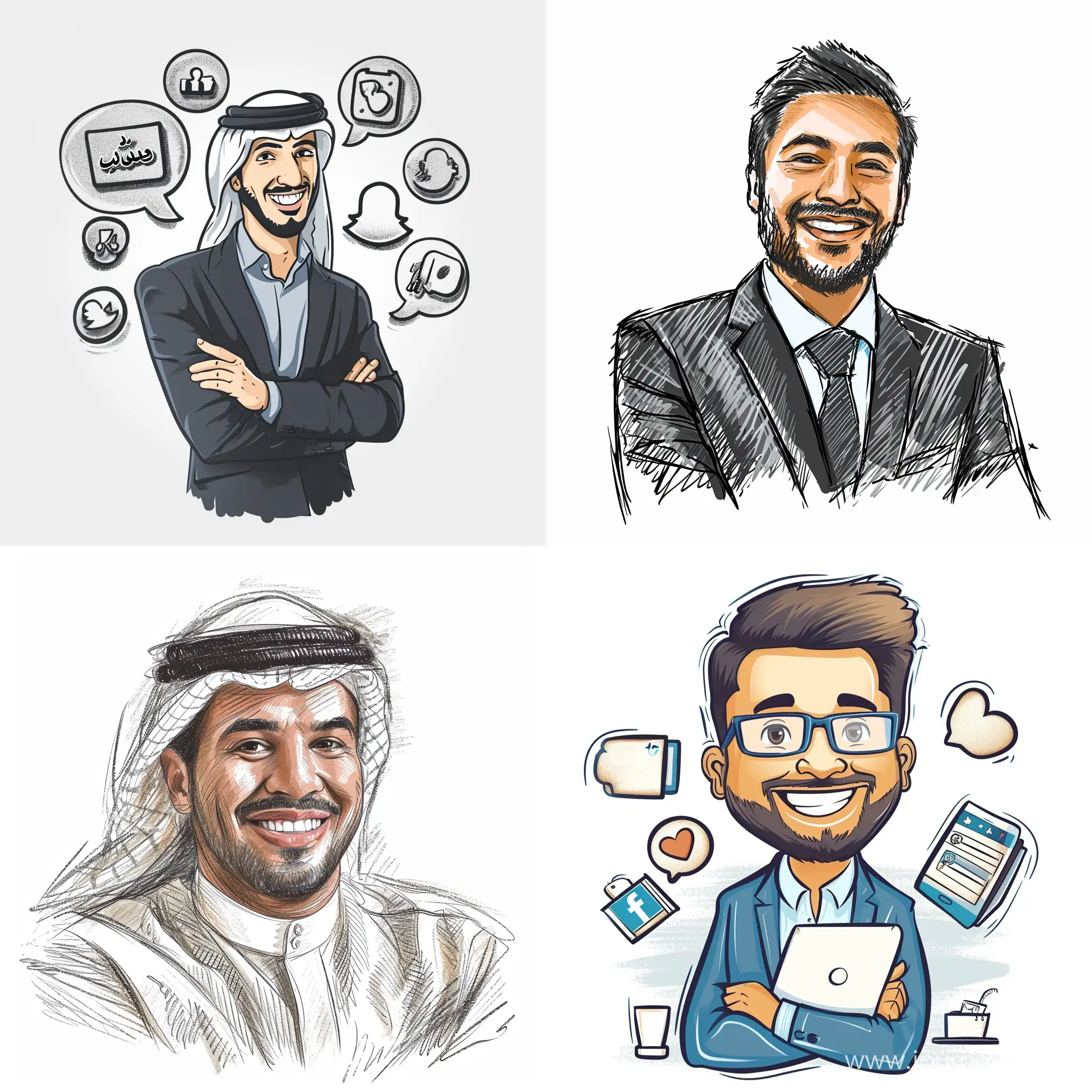 Joyful-Arabic-Businessman-Gaining-Social-Media-Followers