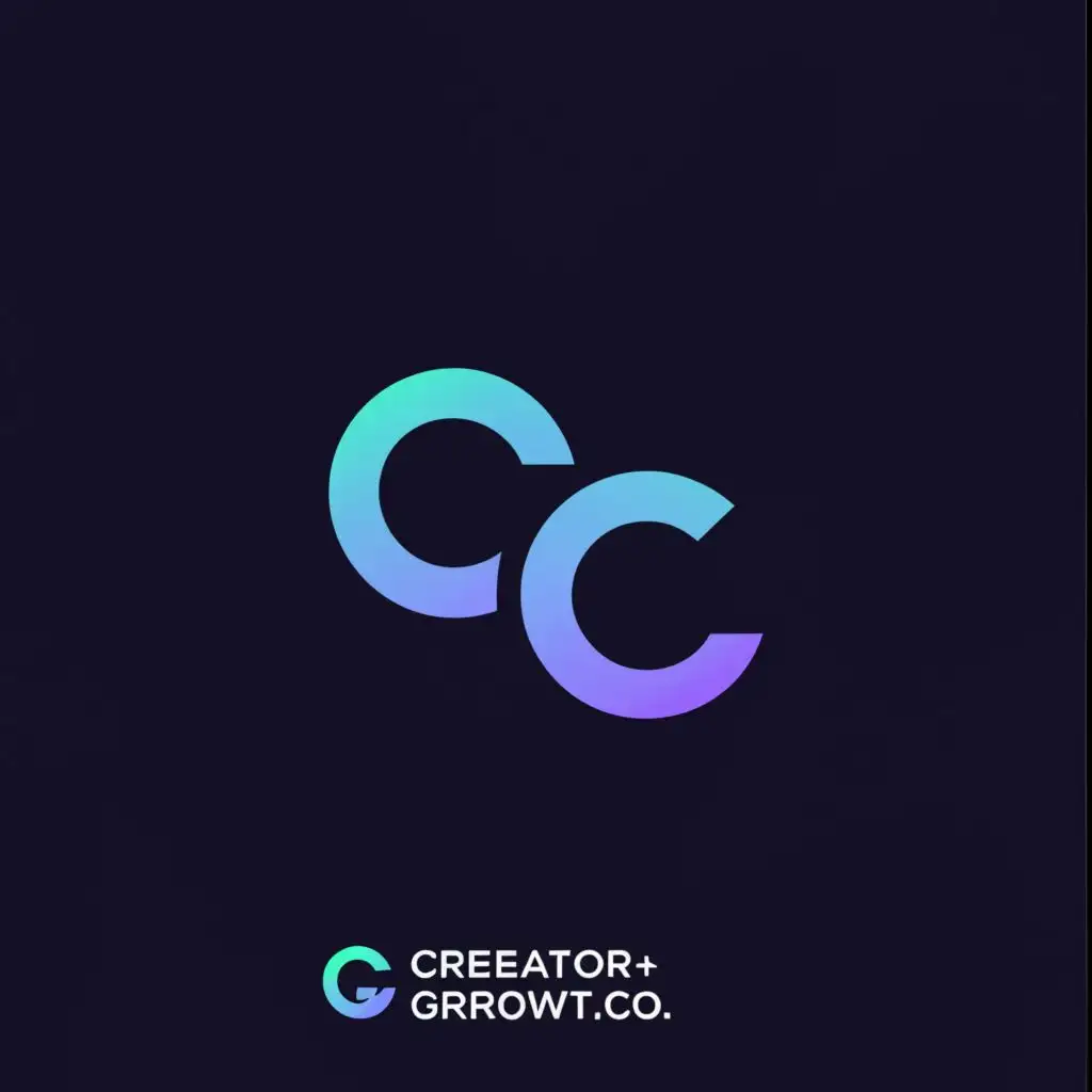 a logo design,with the text "CreatorGrowth.co", main symbol:CG,Moderate,be used in Entertainment industry,clear background