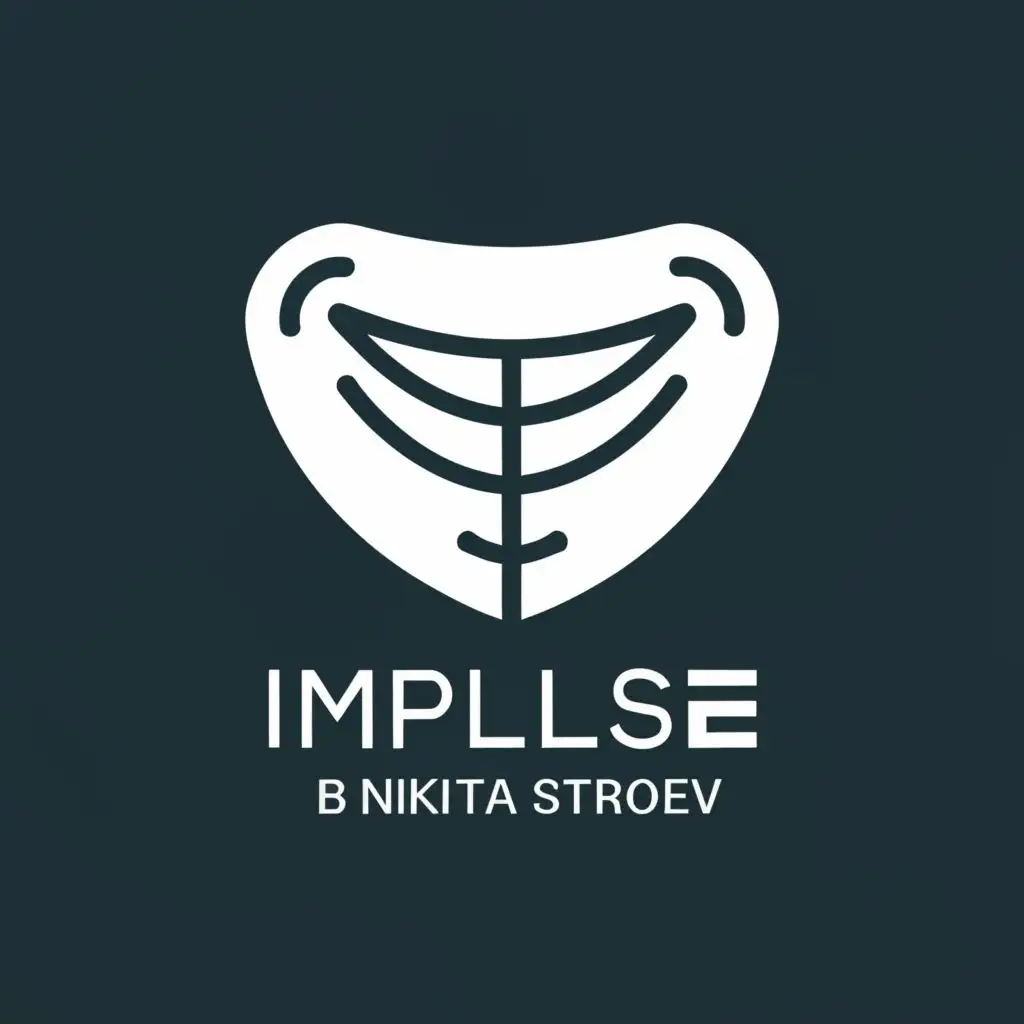 a logo design,with the text "Impulse by Nikita Stroev", main symbol:dental smile,Moderate,be used in Automotive industry,clear background