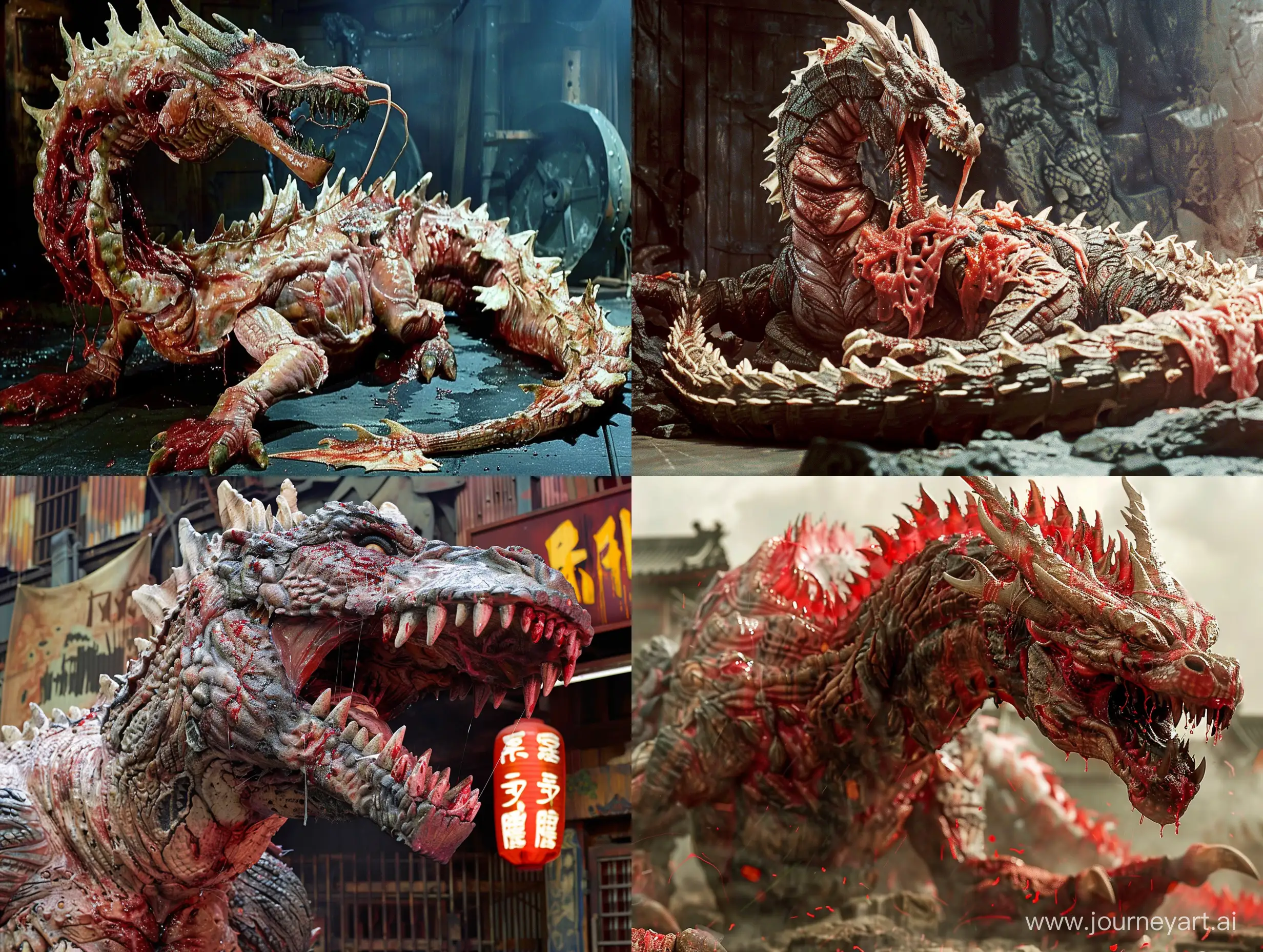 loong dragon kaiju horror cinema smeared meat ar Image