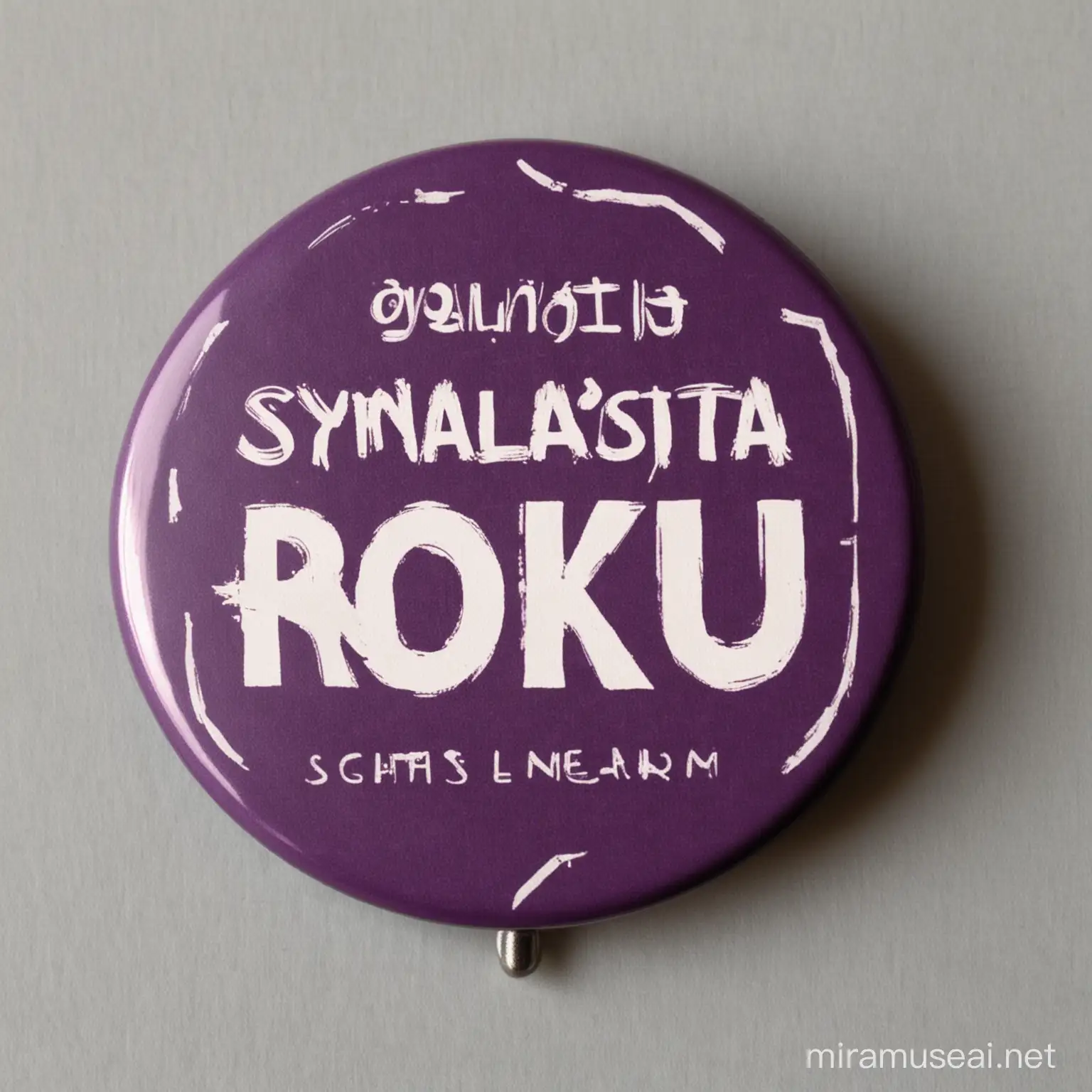 Picture of badge with text: "Sygnalista roku"
