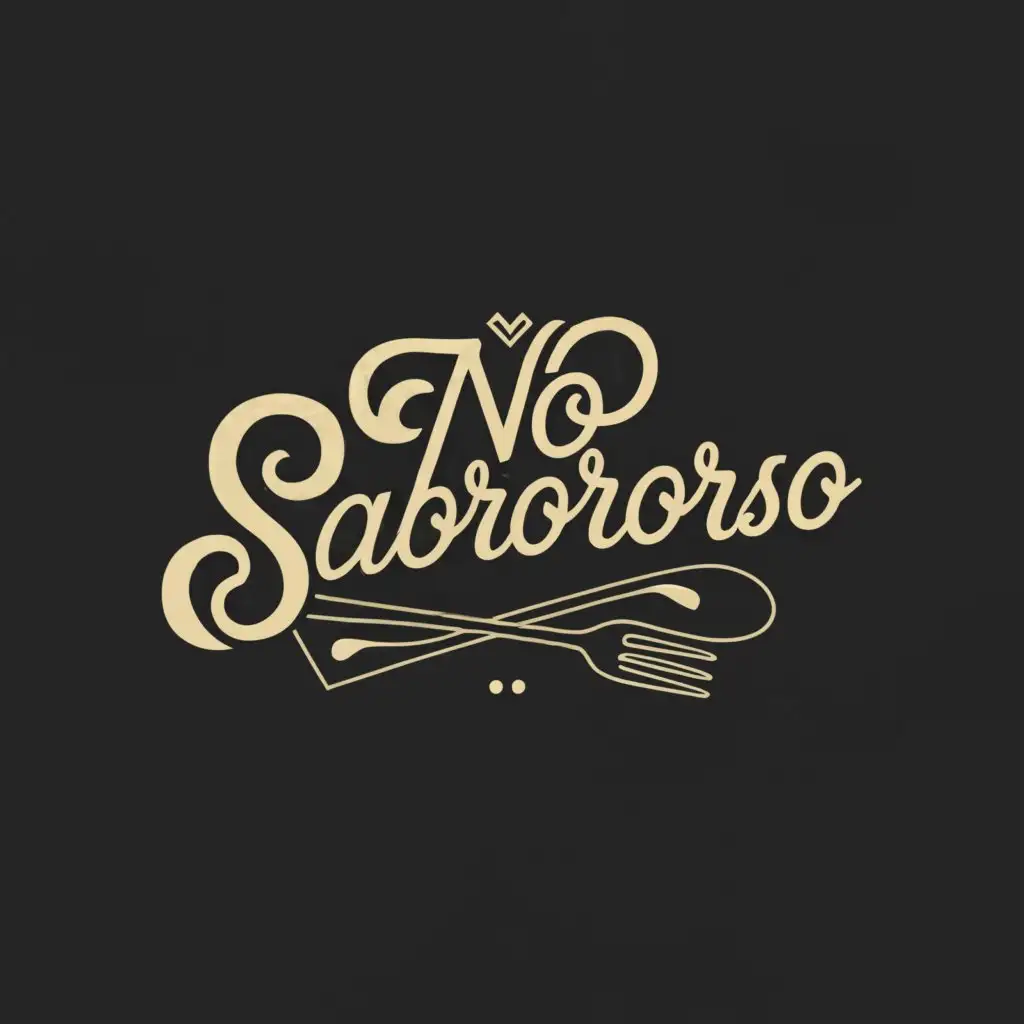 a logo design,with the text "No Saboroso", main symbol:NS,Moderate,be used in Restaurant industry,clear background