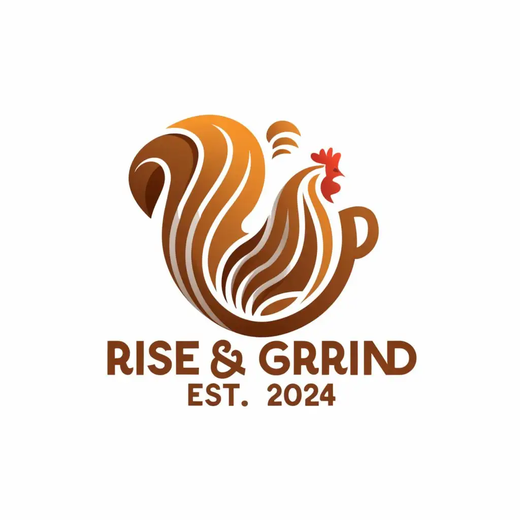 LOGO-Design-For-Rise-Grind-Est-2024-Energizing-Rooster-Sunrise-Emblem-for-Restaurants