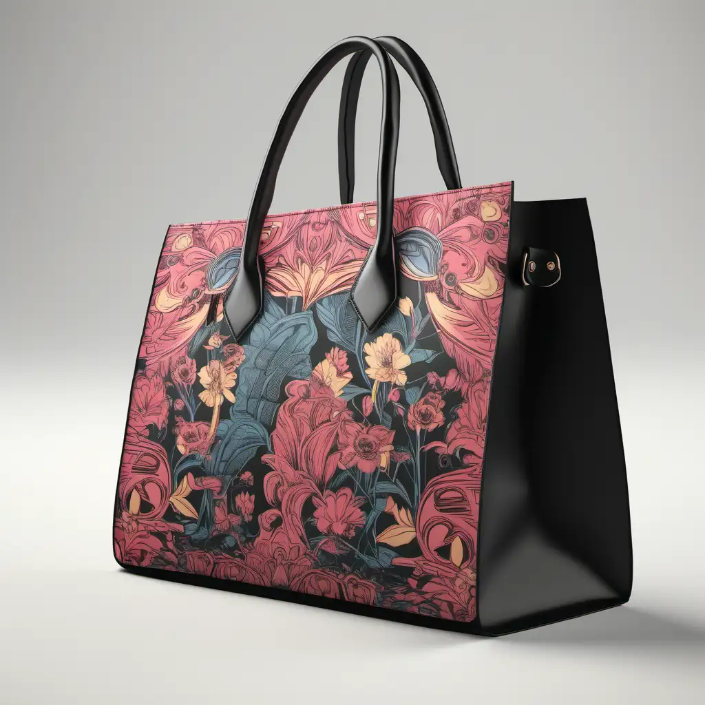 I want a luxury design ready to print on woman bags