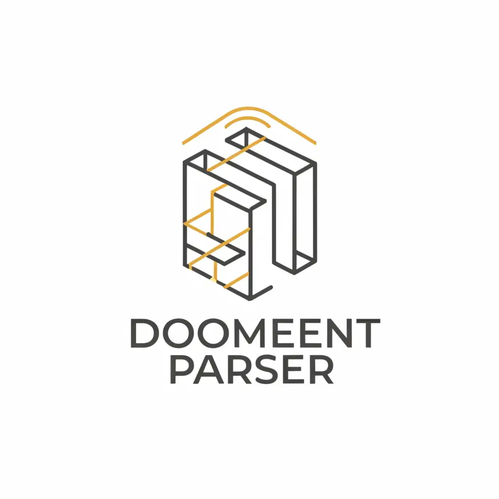 a logo design,with the text "document parser", main symbol:document,Moderate,be used in Technology industry,clear background