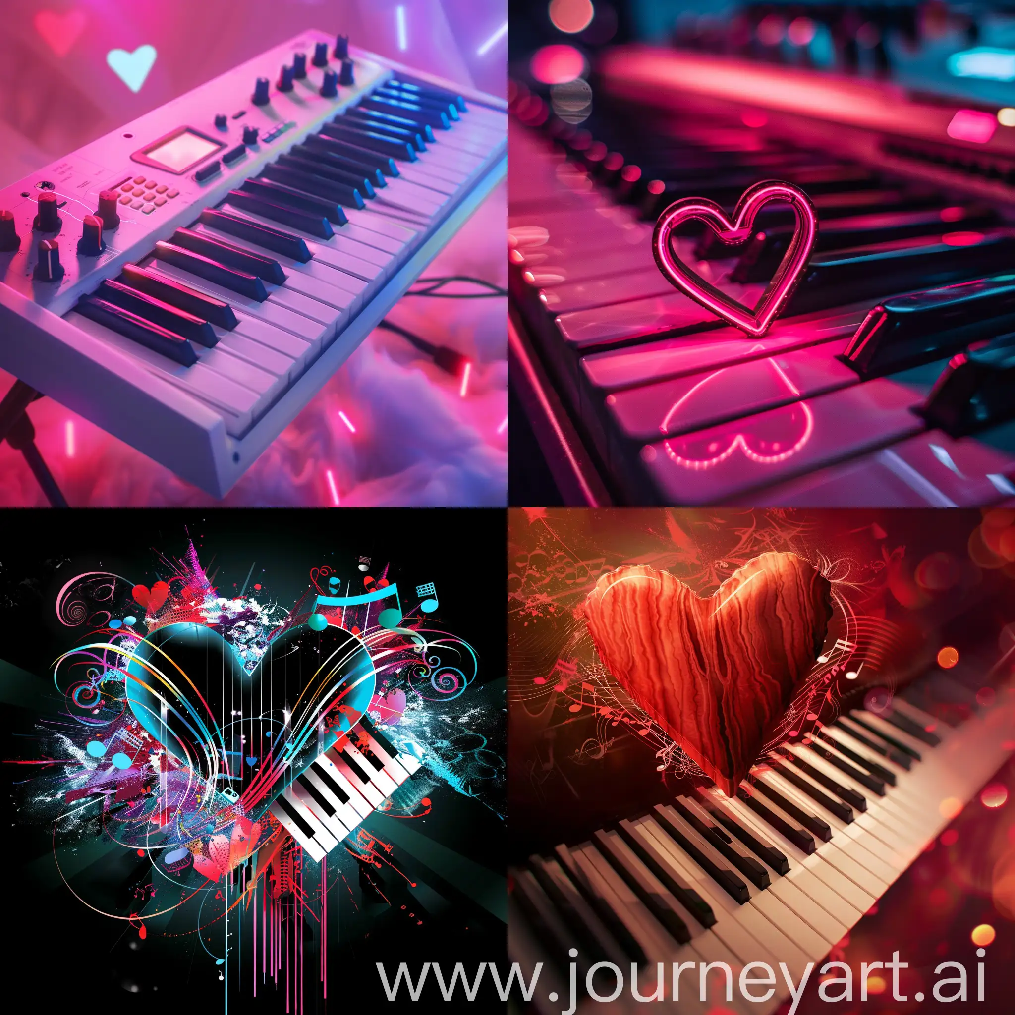 Vibrant-Electronic-Music-Love-Artwork