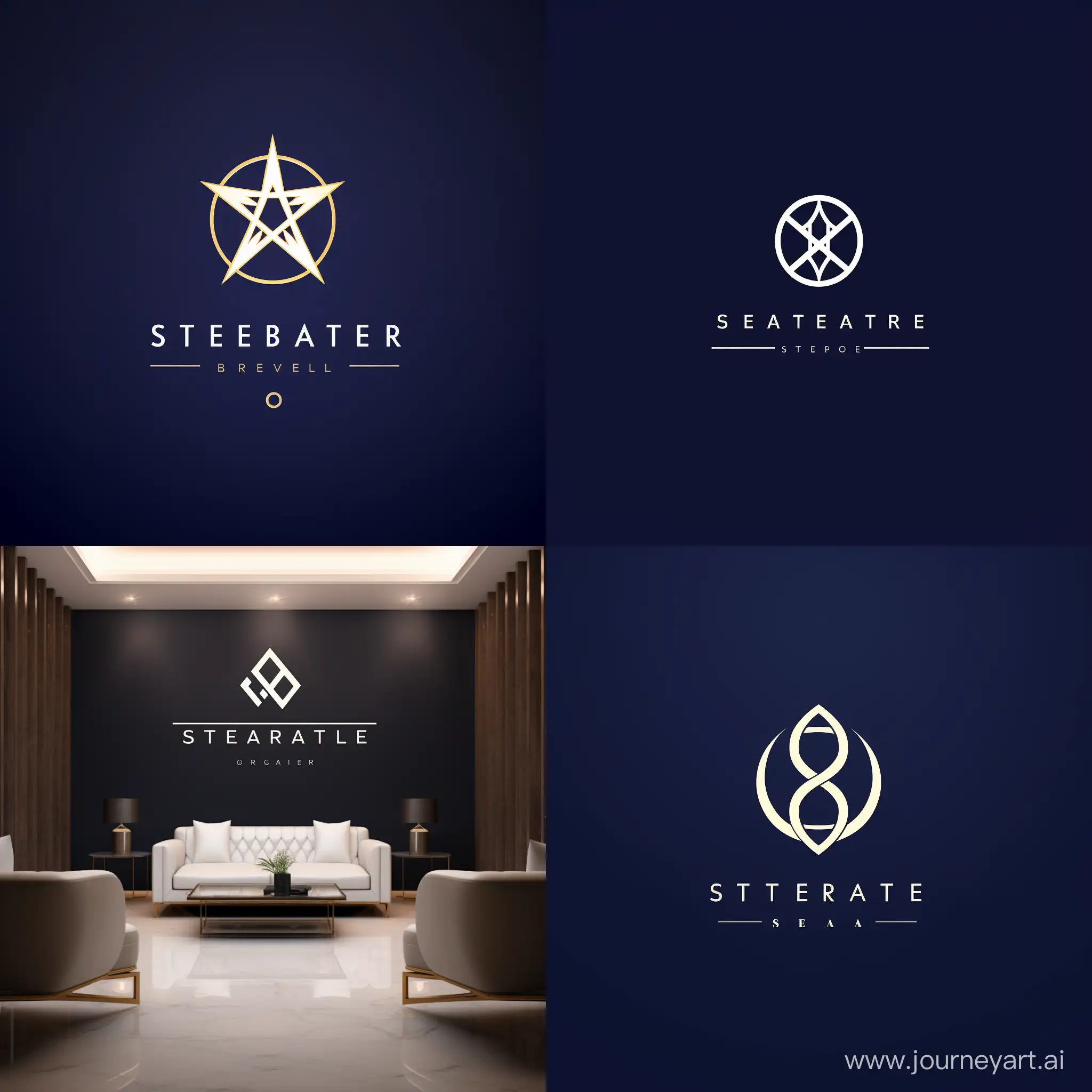 Luxury-Residential-Marketing-SETARE-Company-Logo-with-Luminous-Star-and-Number-8