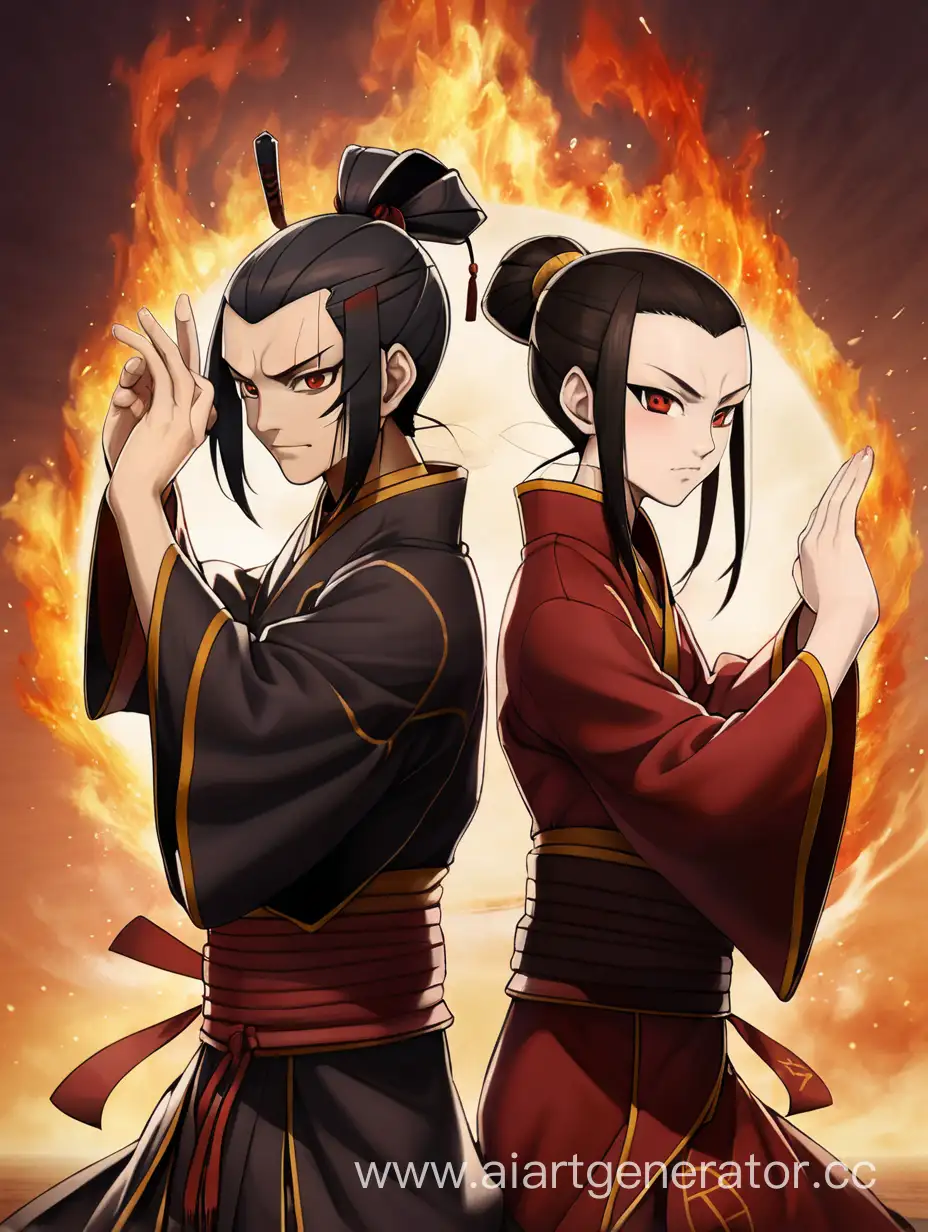 Zuko-and-Azula-in-a-Fierce-BacktoBack-Duel