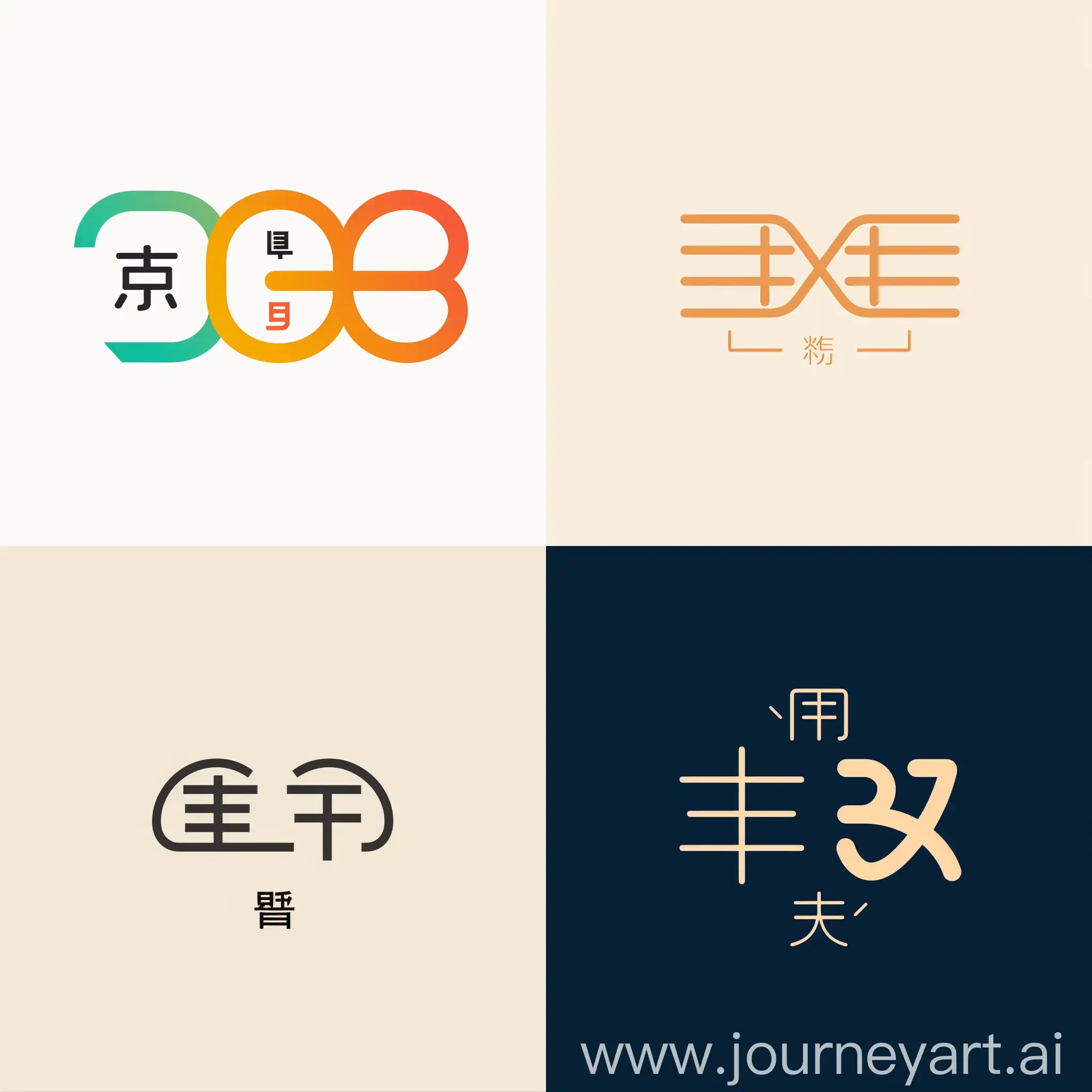 将鸿雅两个字生成一个简单的logo，线条分明，字体清晰