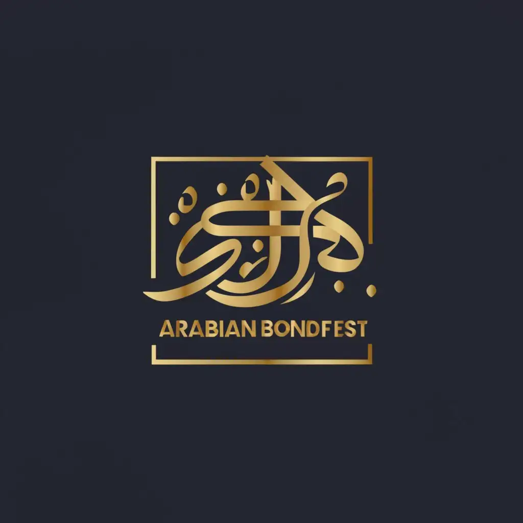a logo design,with the text "Arabian BondFest", main symbol:arab symbol,Moderate,be used in Events industry,clear background