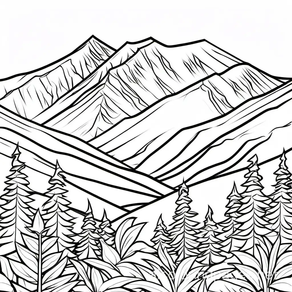 Olympic-Mountain-Range-Coloring-Page-for-Kids
