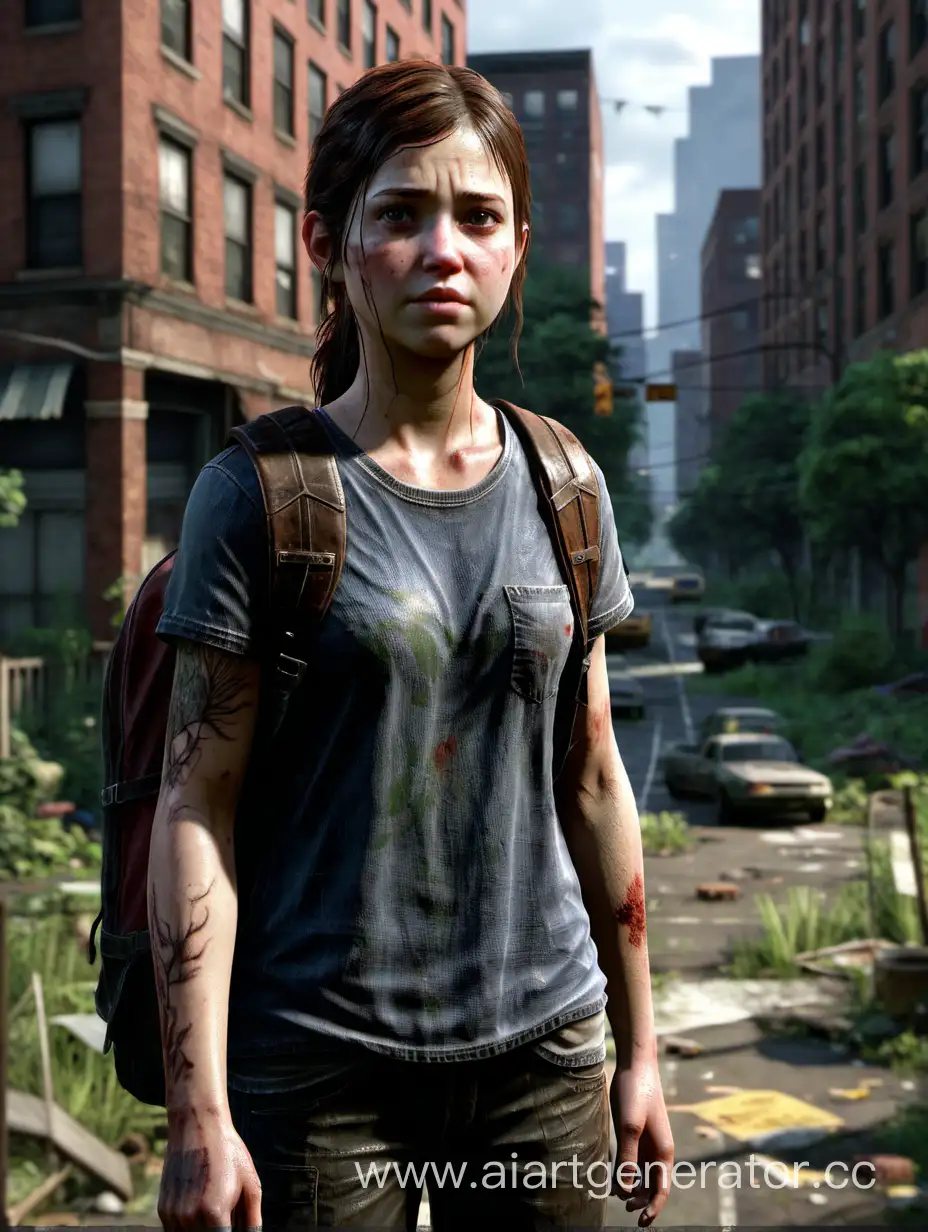 THE GIRL FROM the game last of us STANDS TALL