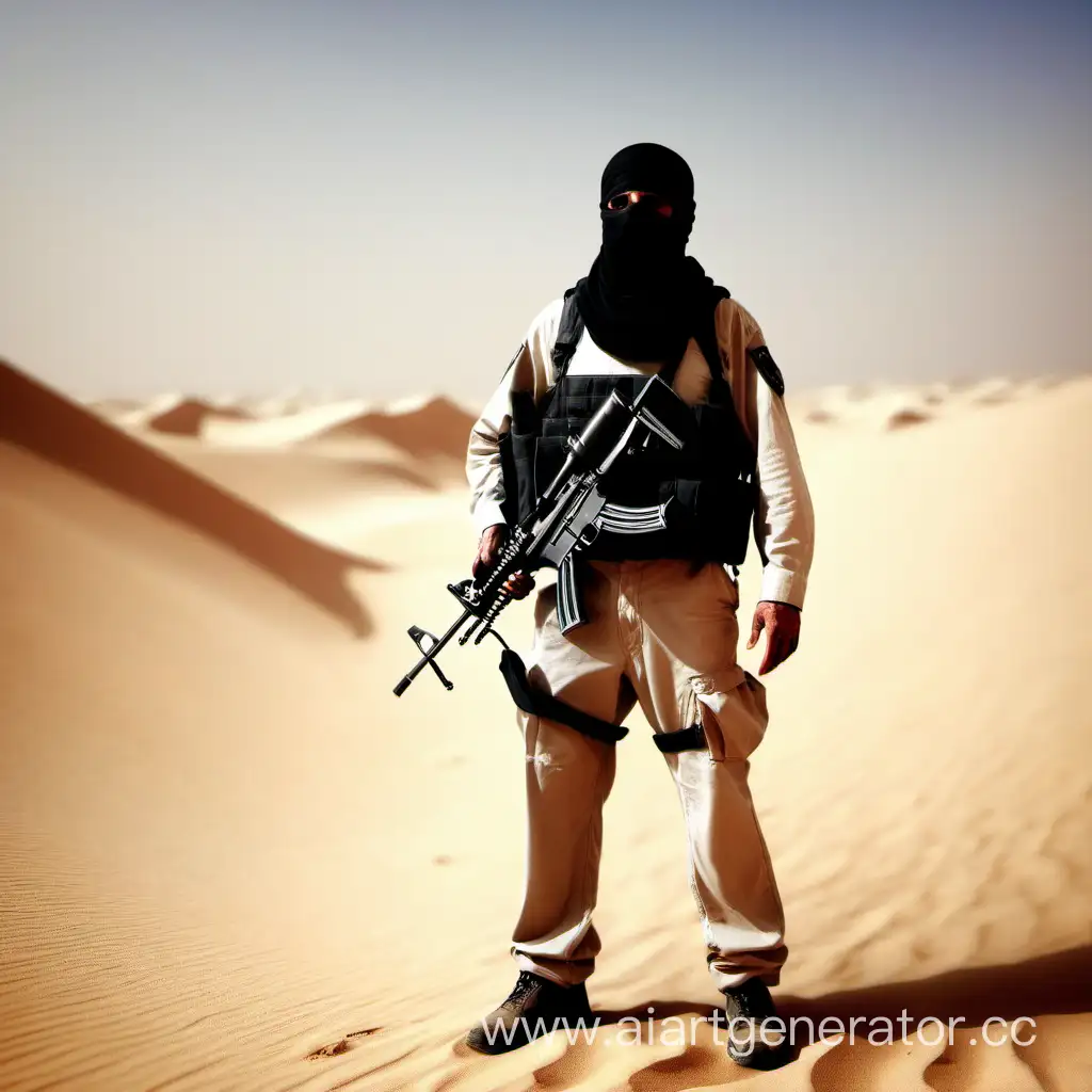 террорист в пустыне
