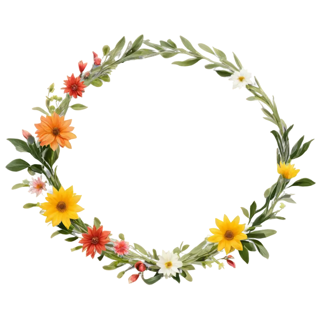 Vibrant-Flower-Circle-PNG-Captivating-Floral-Art-in-HighQuality-Portable-Network-Graphics-Format