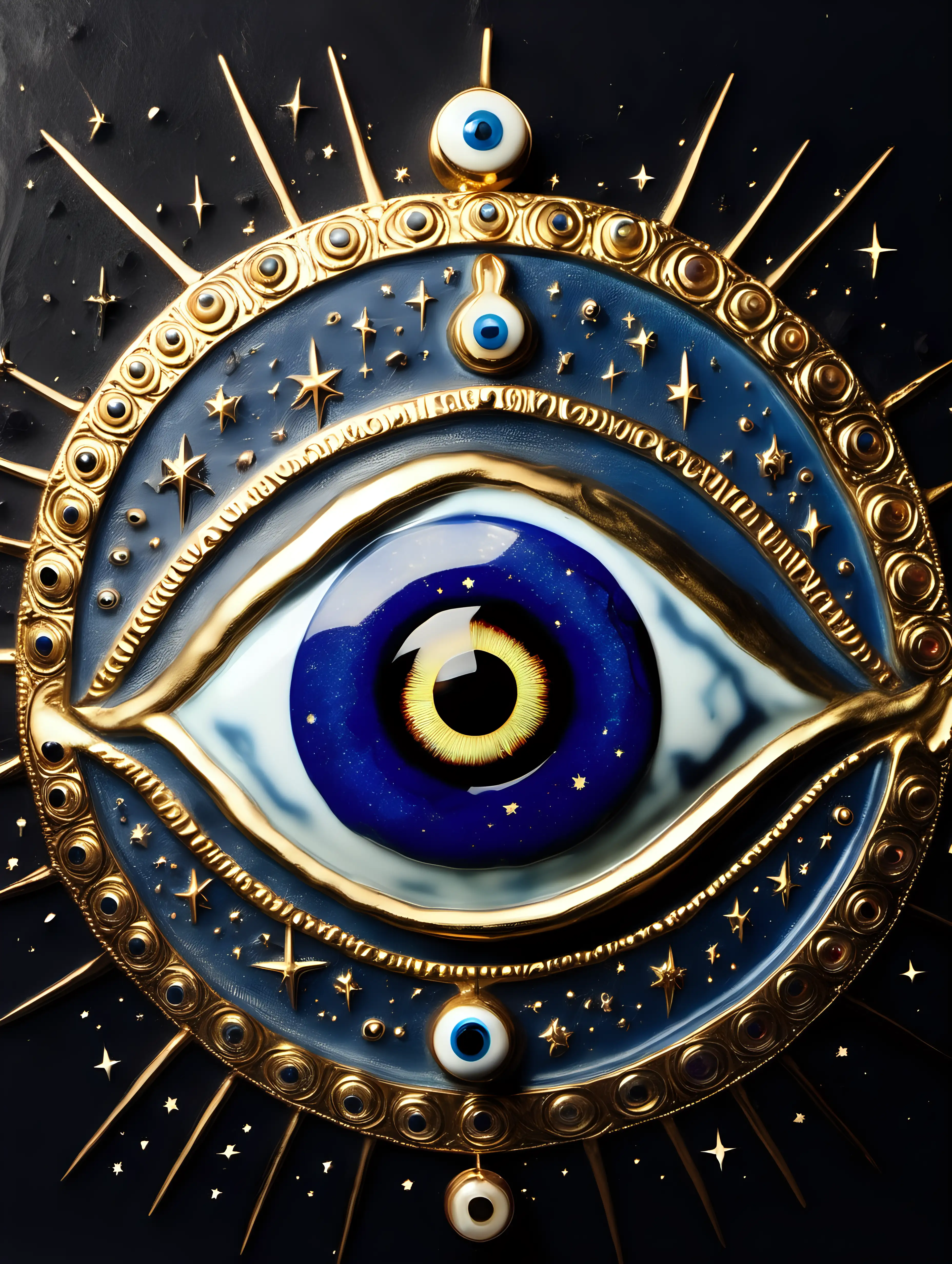 Celestial Eye of Evil Mystical and Malevolent Cosmic Gaze
