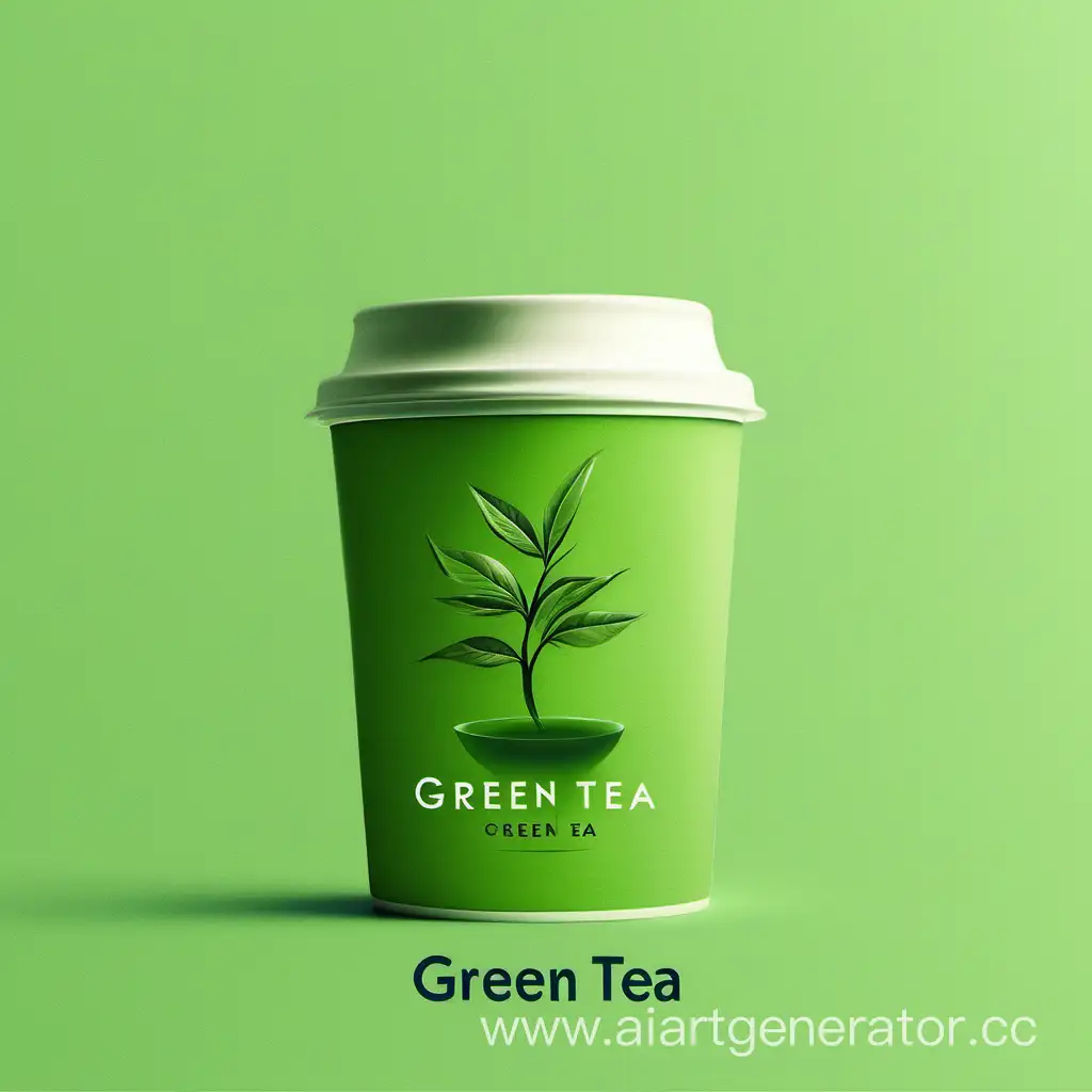 Простая реклама зелёного чая 