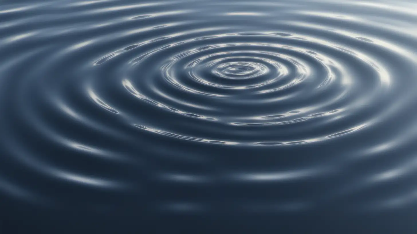 Mesmerizing Realistic Water Ripples in Tranquil Nature Scene