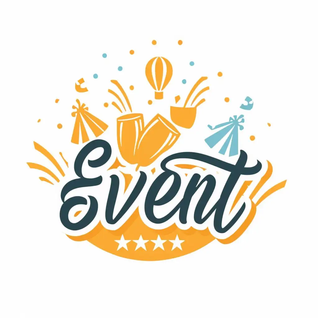 logo, party, with the text "Event", typography, be used in Travel industry